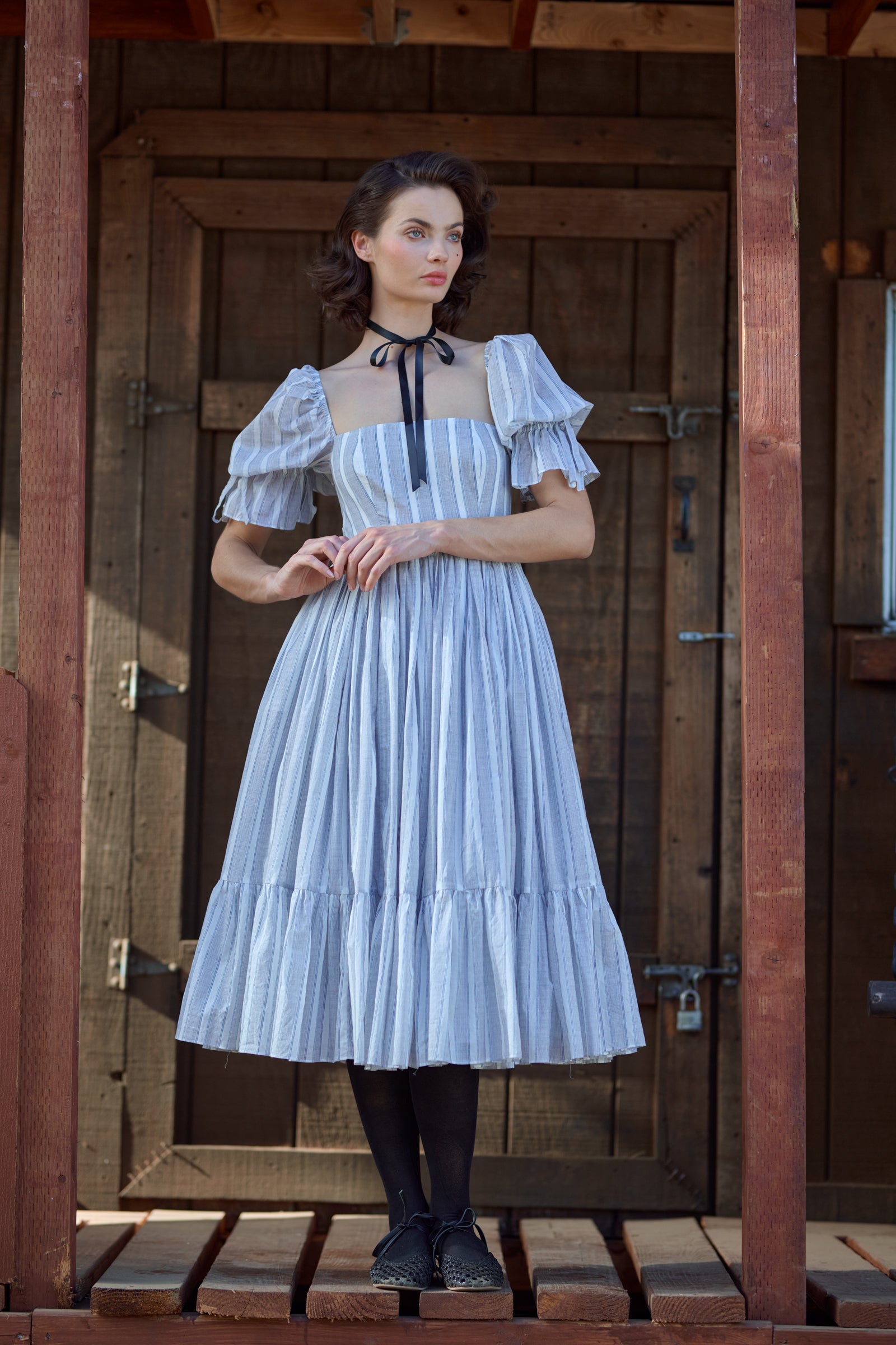 The Lake Stripe Market Dress