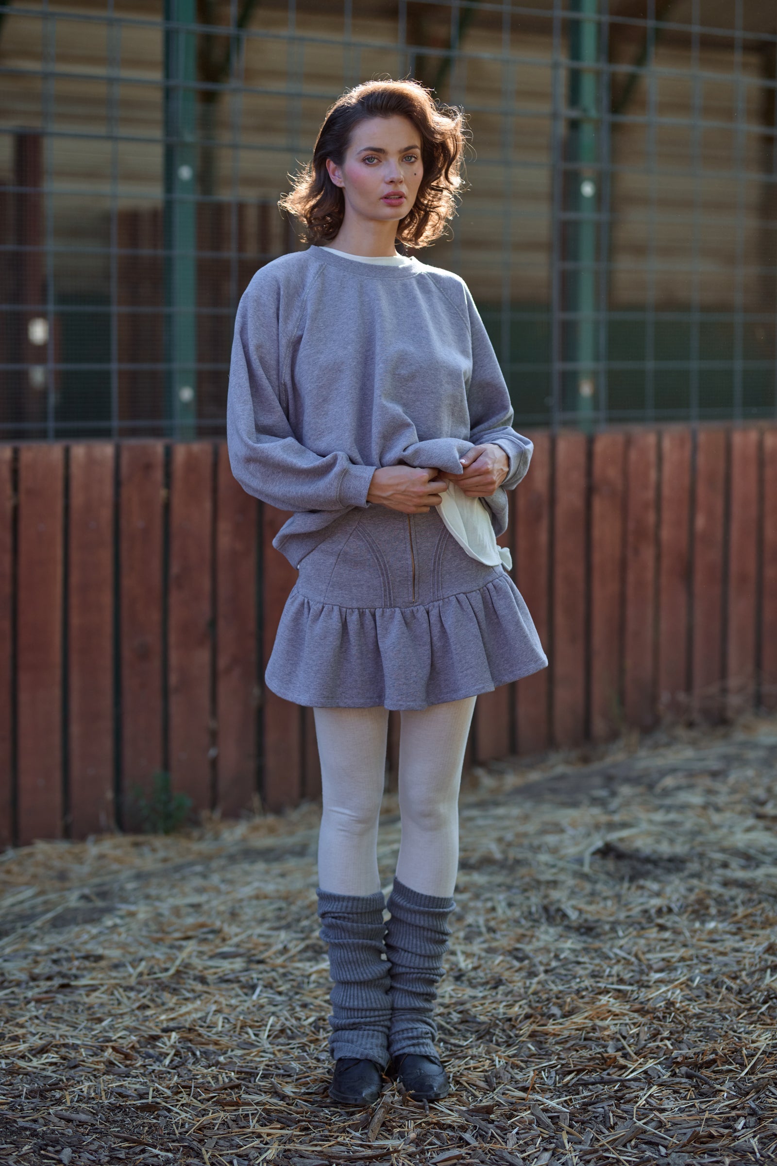 The Heather Grey Heather Skirt