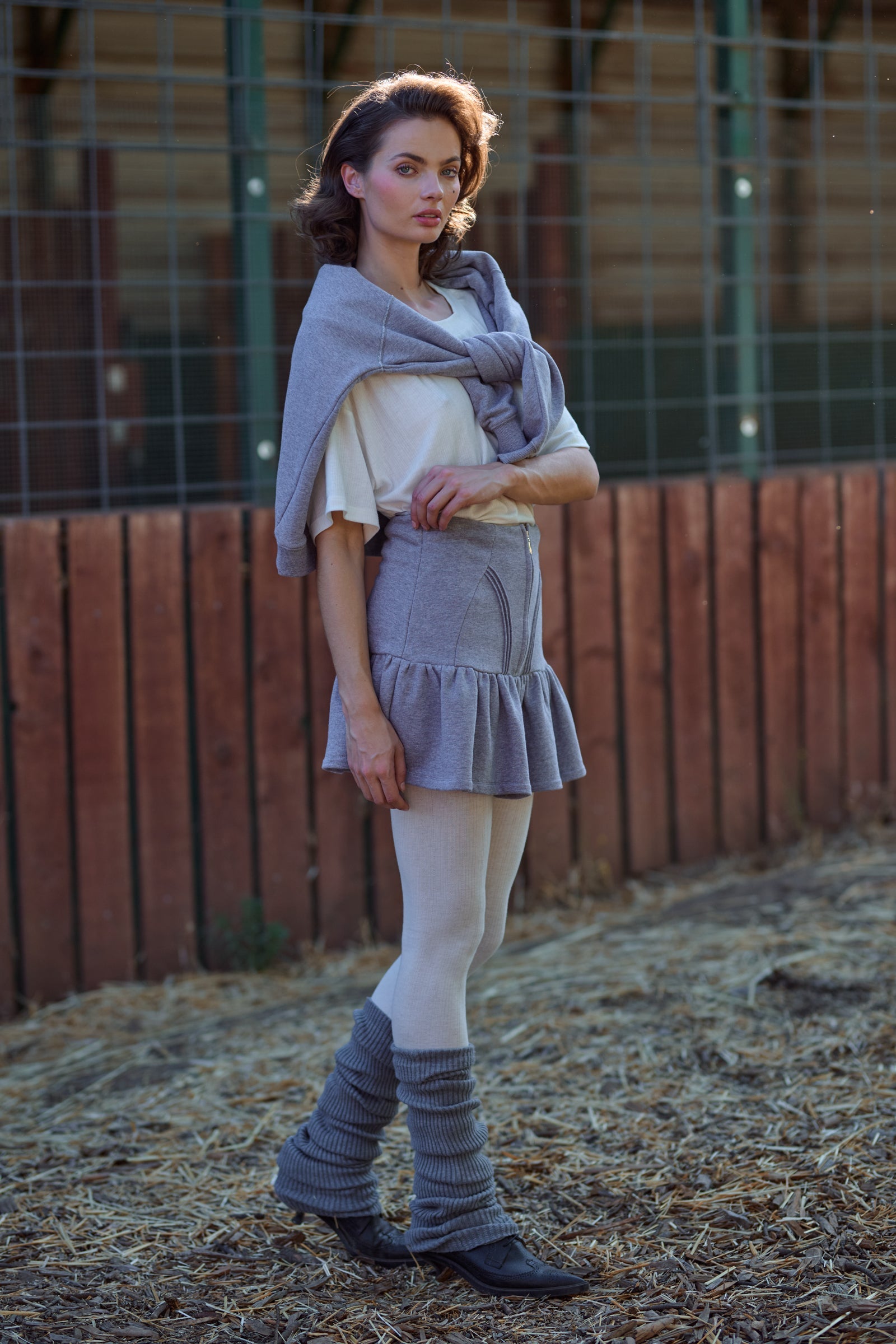 The Heather Grey Heather Skirt