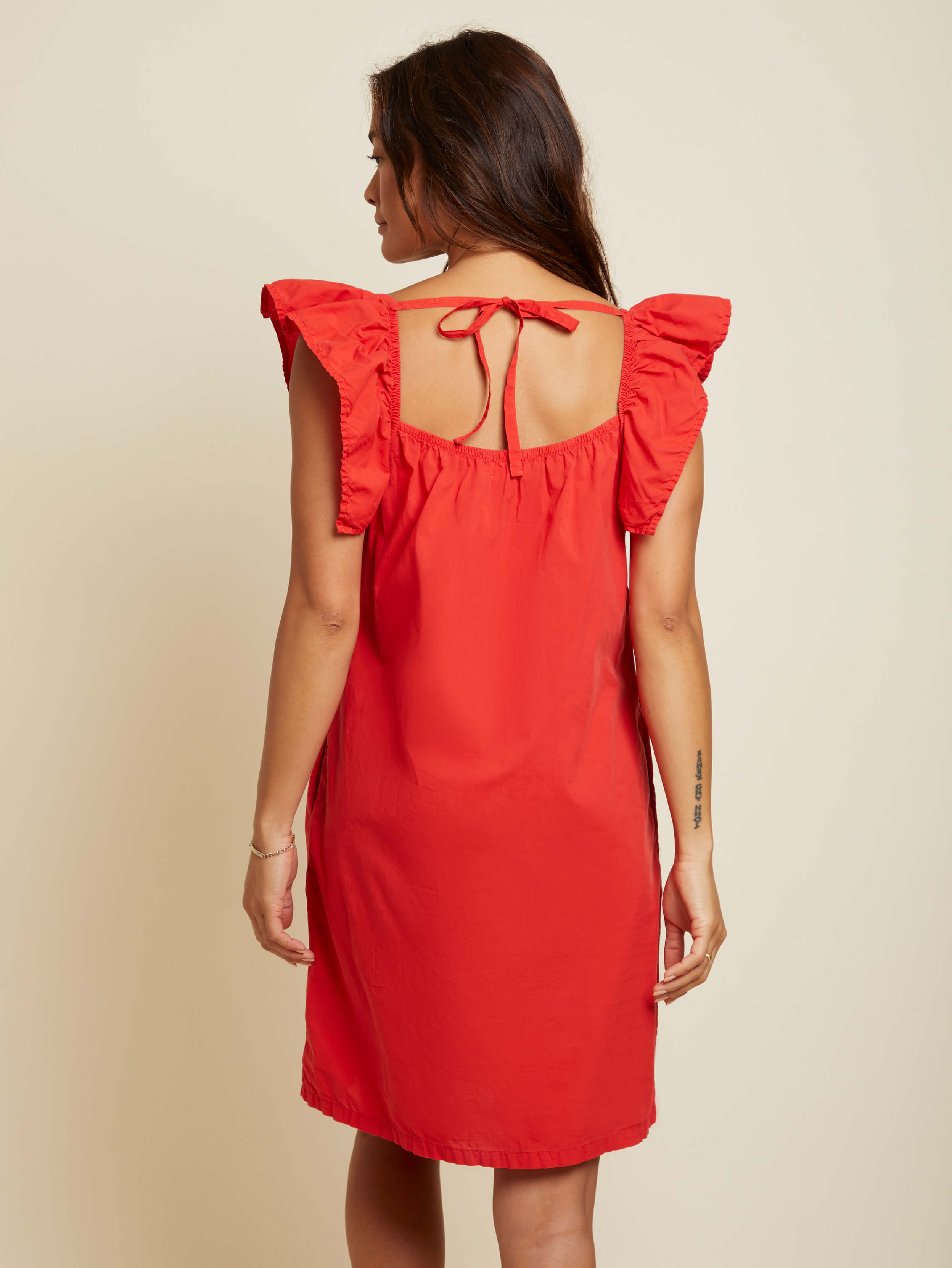 NATION LTD Ophelia Ruffle Midi Dress 