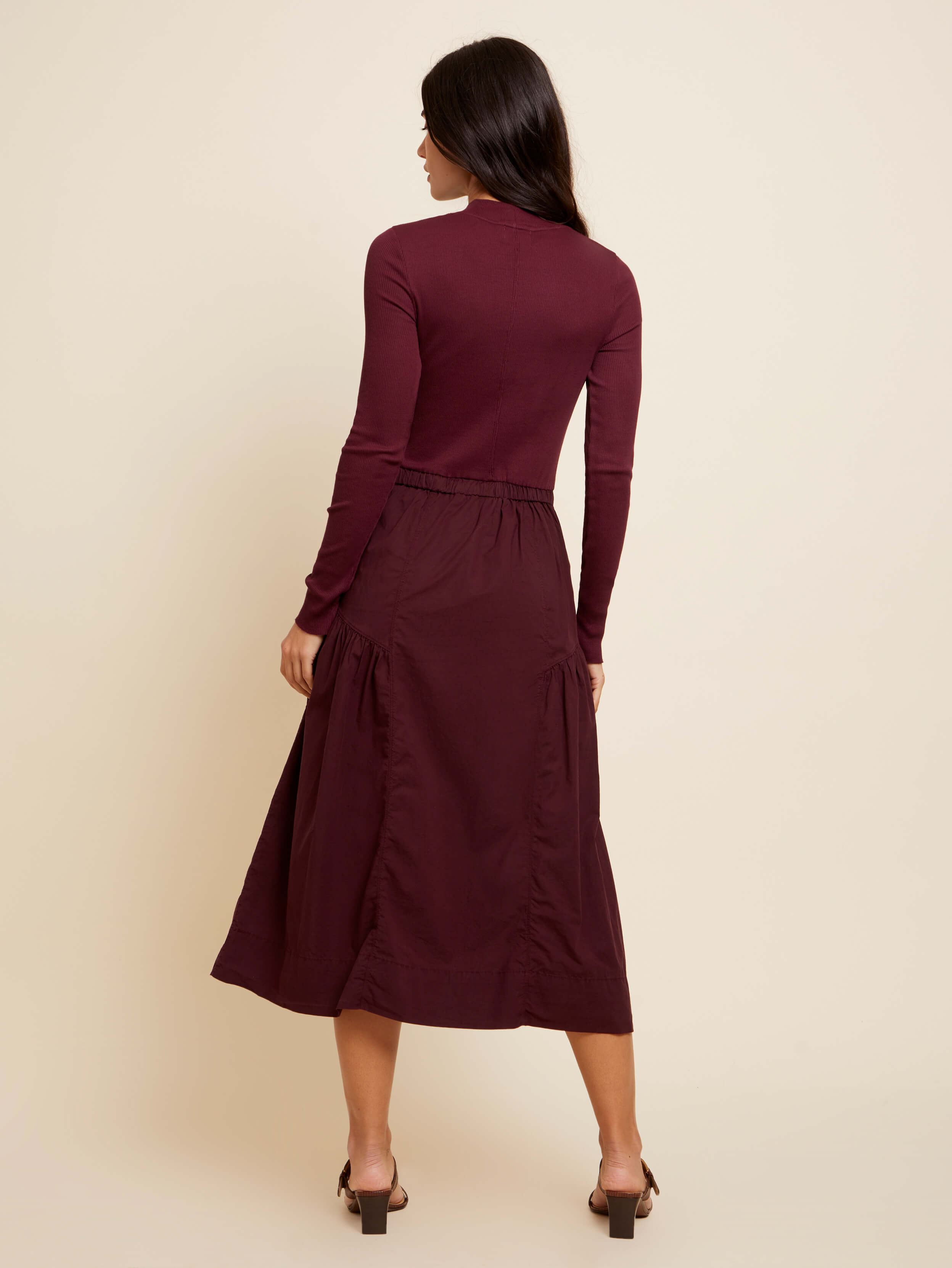 NATION LTD Wrenley Combo Midi Dress