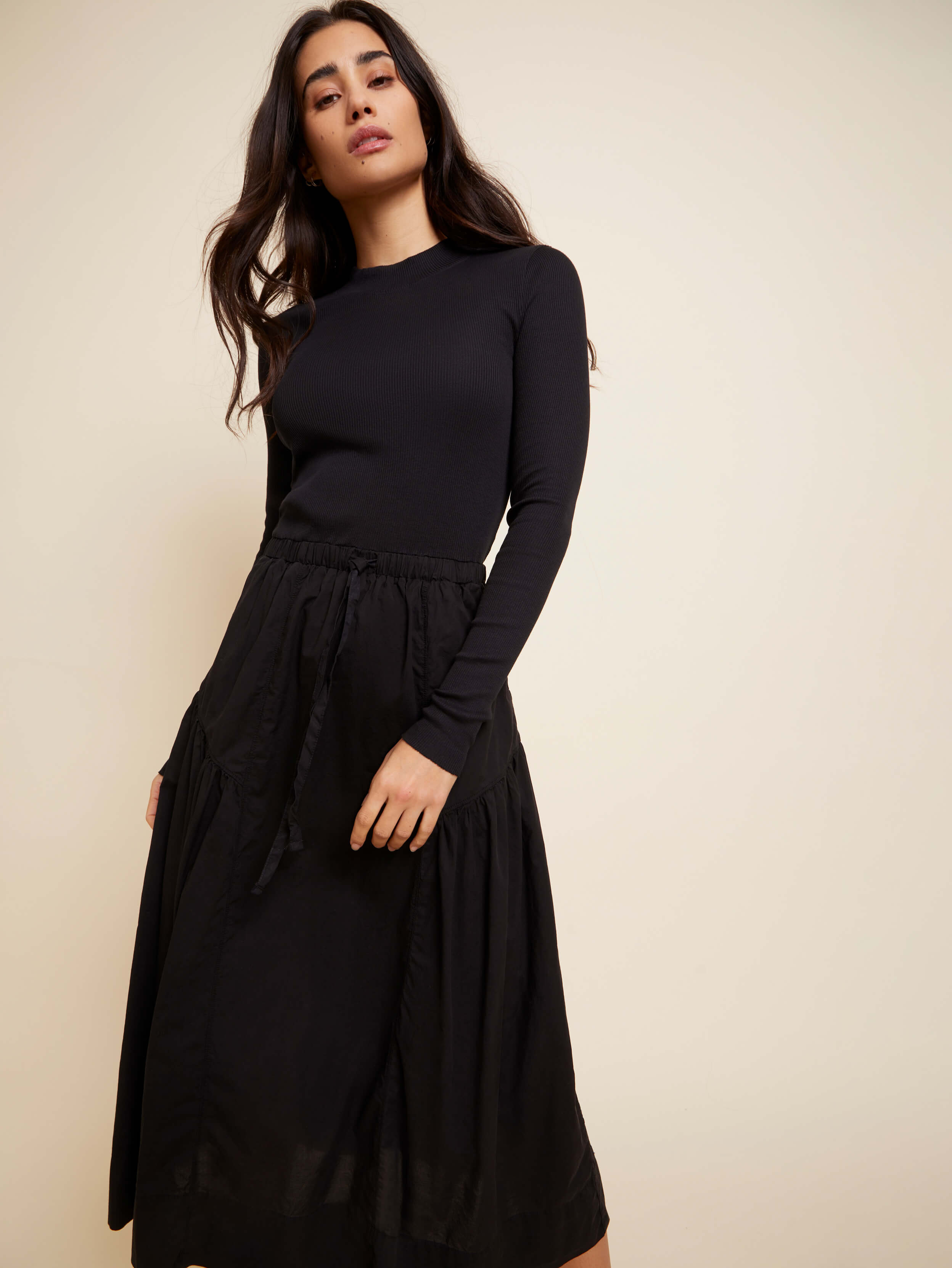 NATION LTD Wrenley Combo Midi Dress