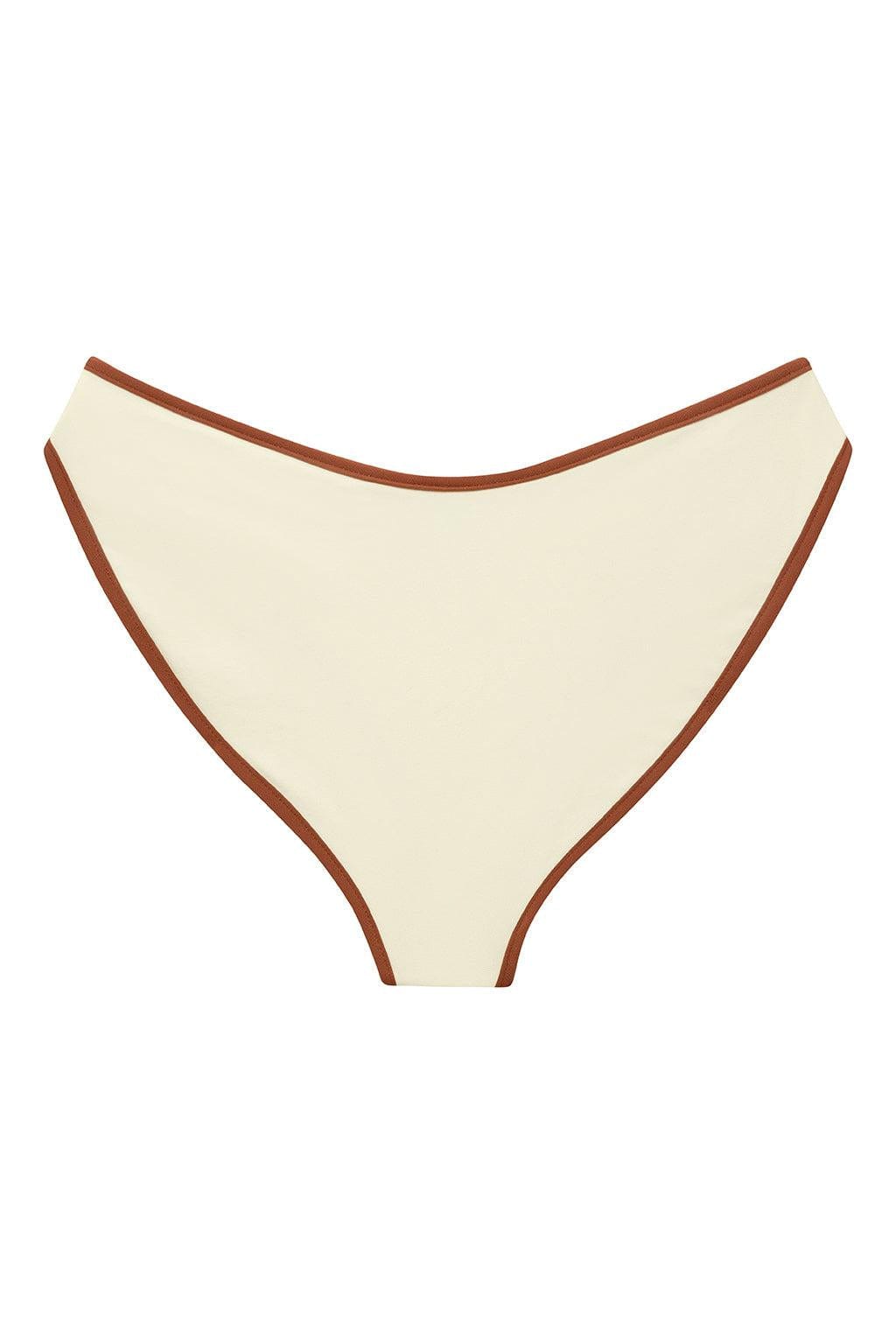 Oat Terracotta Binded Added Coverage Lulu Bikini Bottom