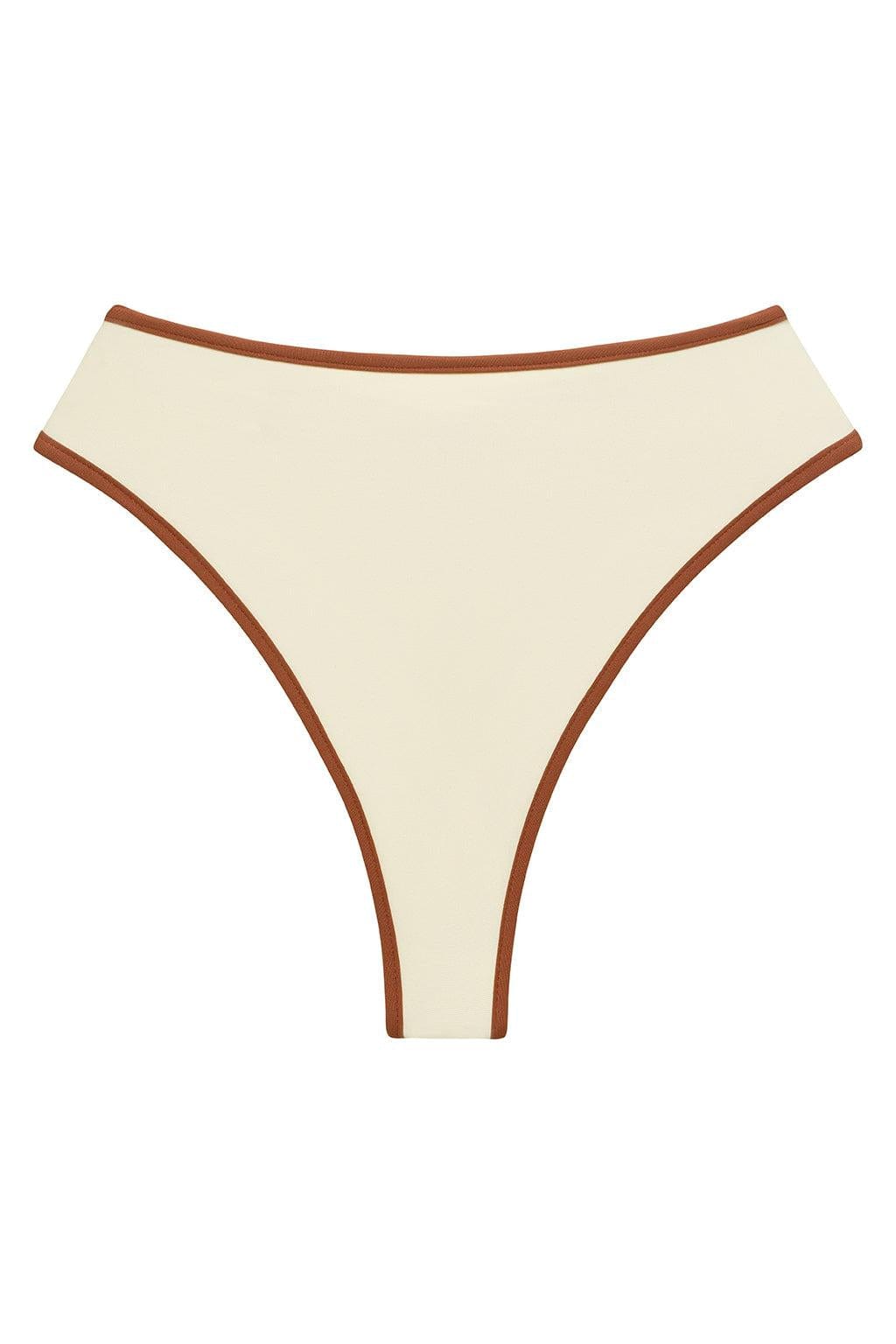 Oat Terracotta Binded Paula Bikini Bottom
