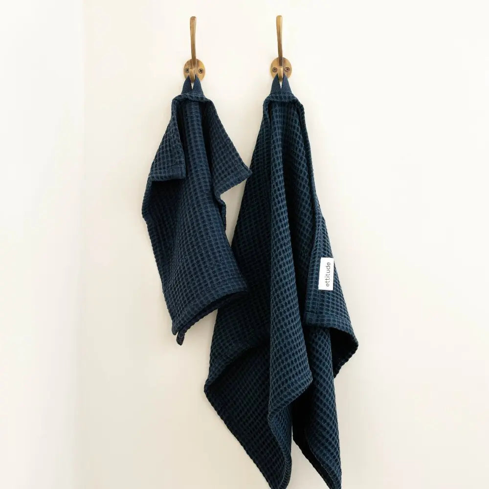 Bamboo Waffle Towels | Ocean