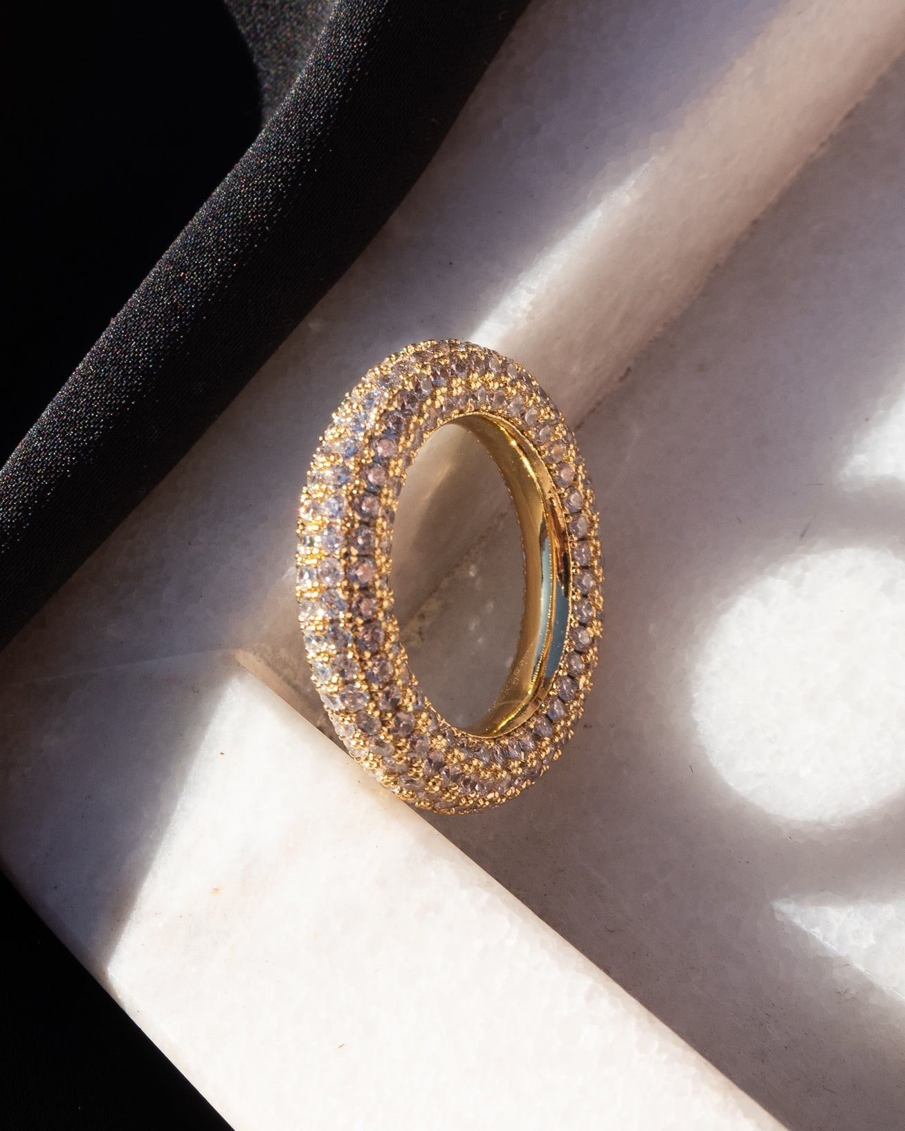 Pave Amalfi Ring- Gold