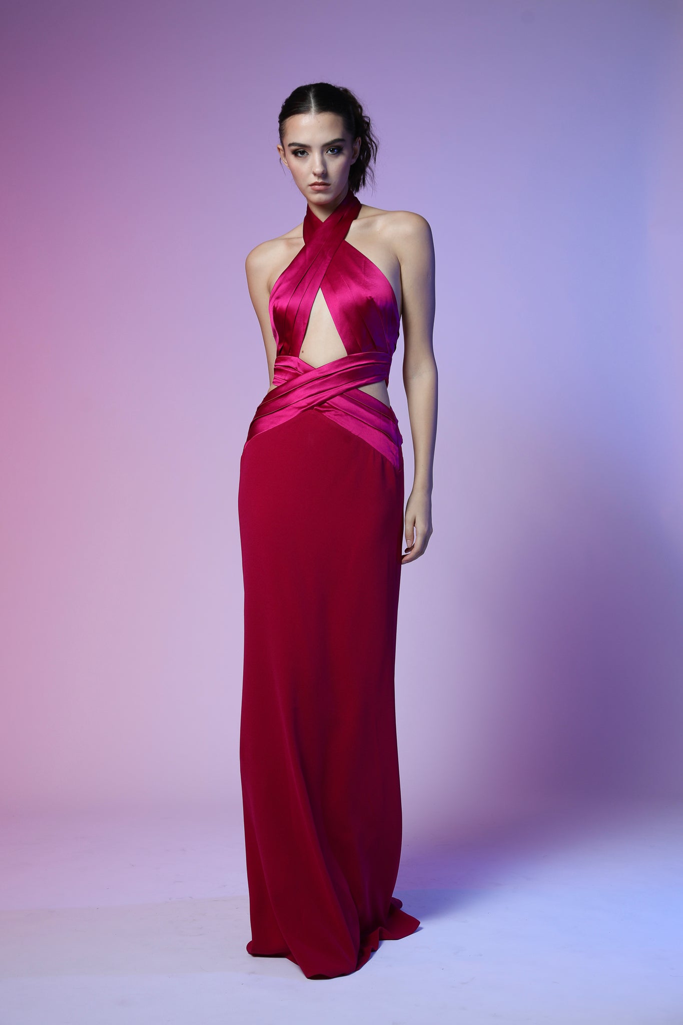 Petra Gown - Raspberry