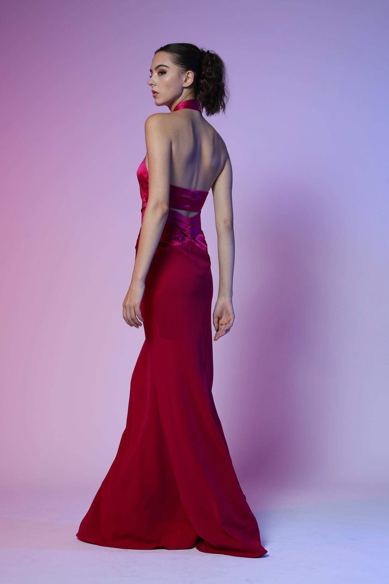 Petra Gown - Raspberry