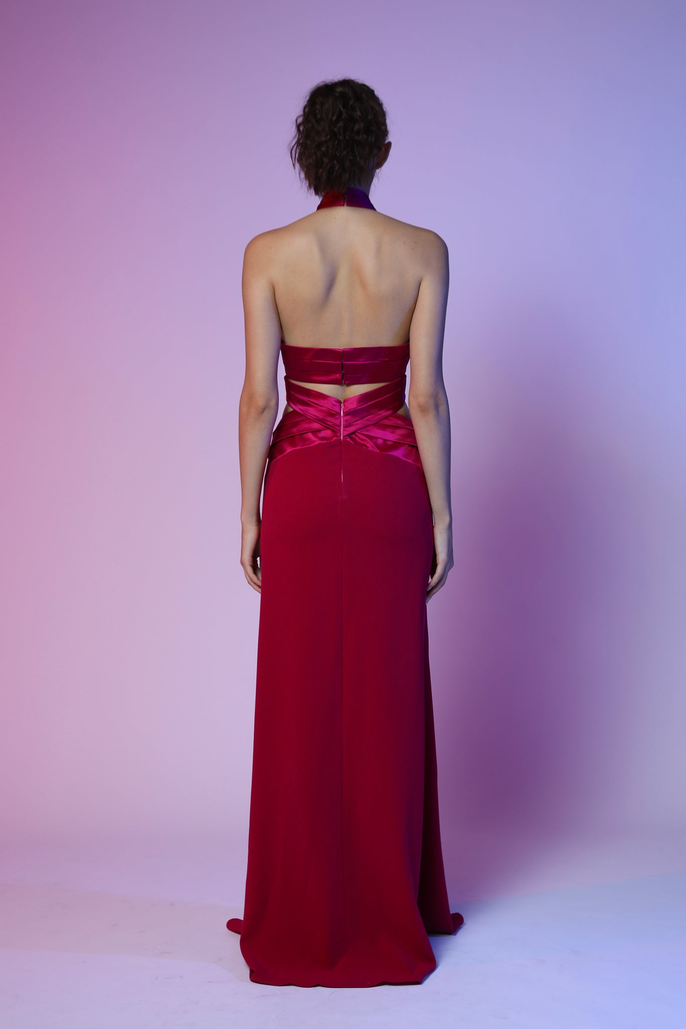 Petra Gown - Raspberry