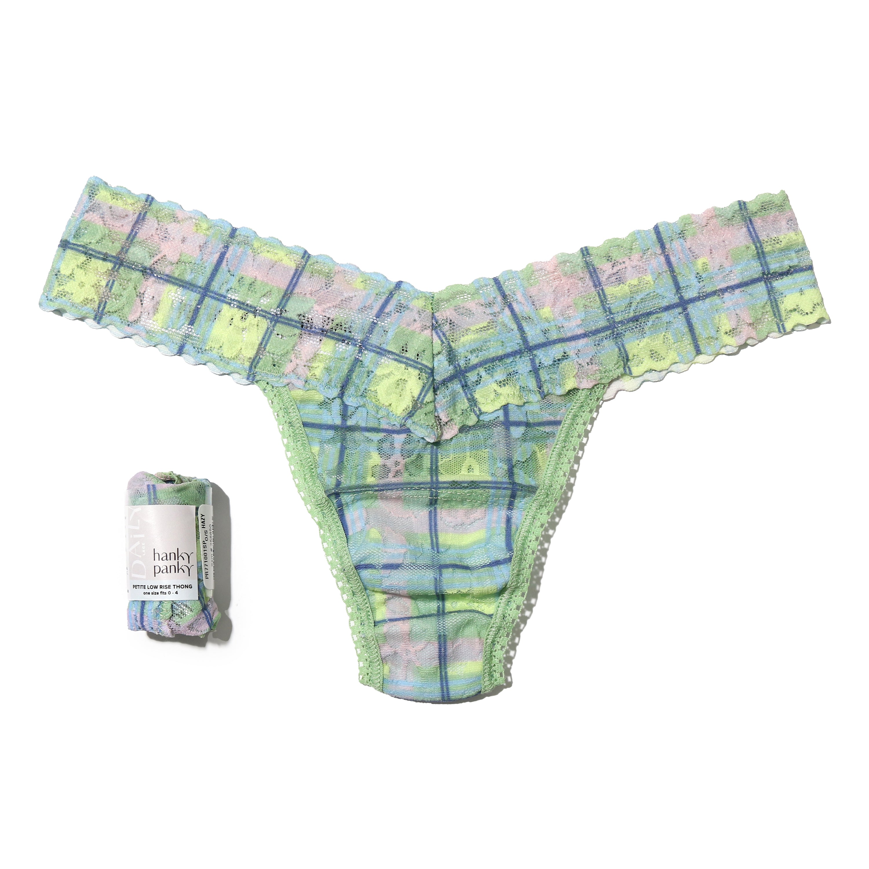 PETITE DAILY LACE LOW RISE THONG