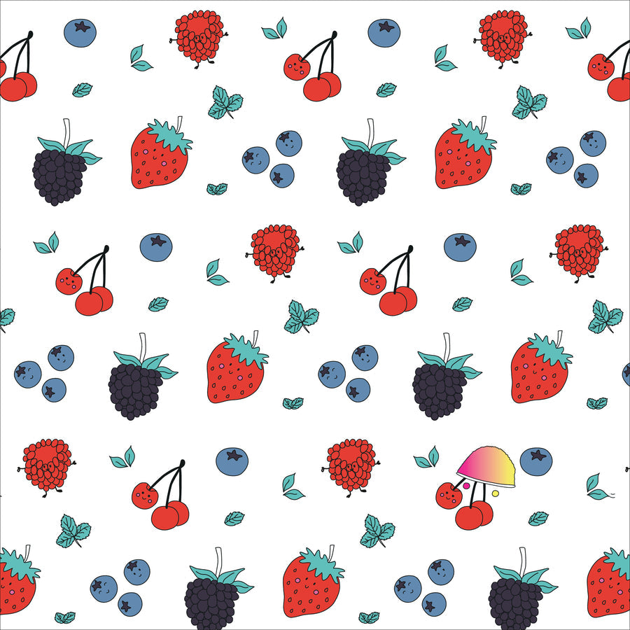 Dress Sleeveless Berries & Cherries