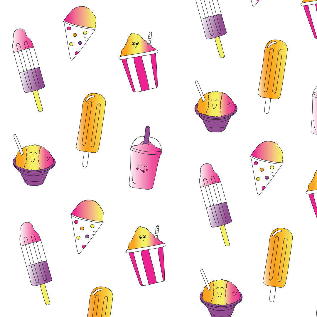 Zipper Footie Pink Ice Cones