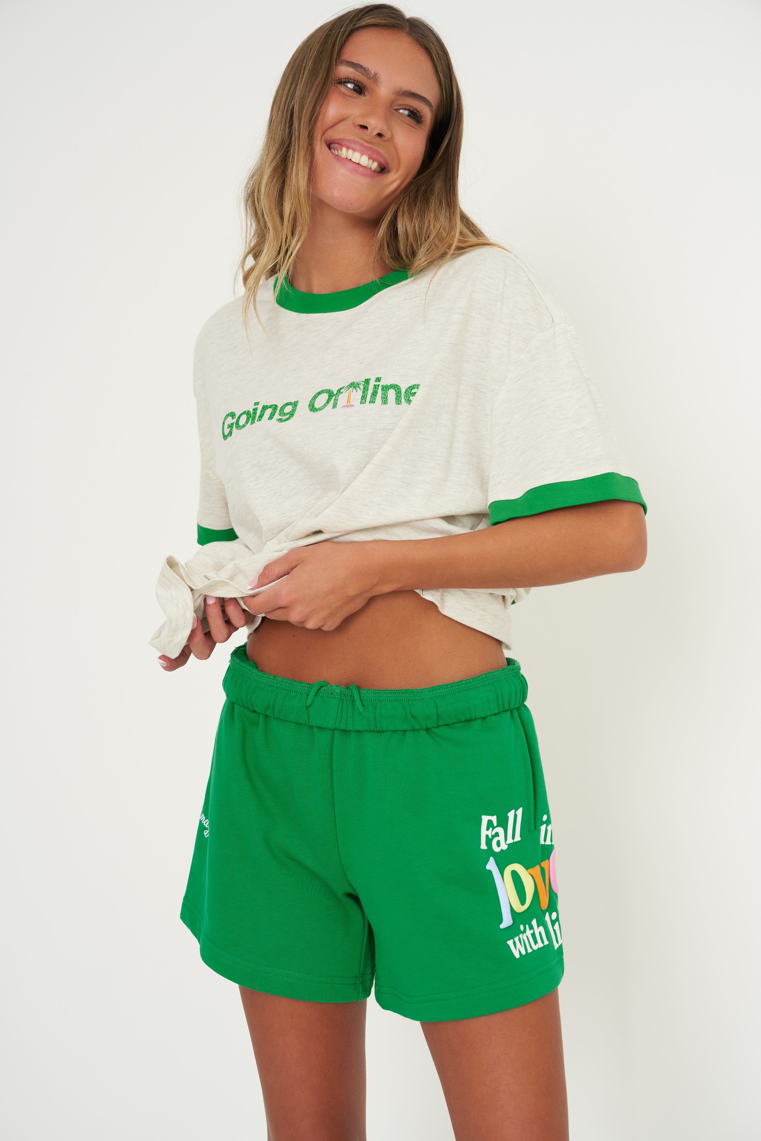 Fall In Love With Life Sweatshorts