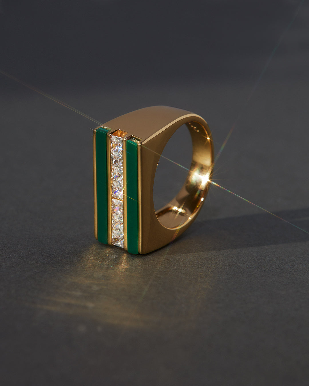 Panini Ring- Malachite