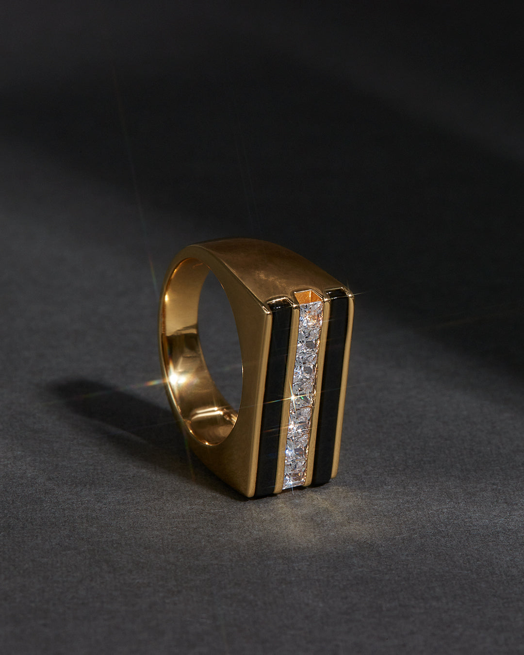 Panini Ring- Onyx