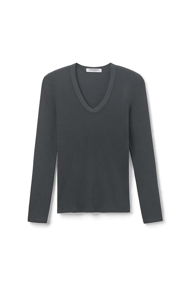 T119 - Robyn - Luxe Rib Long Sleeve U Neck