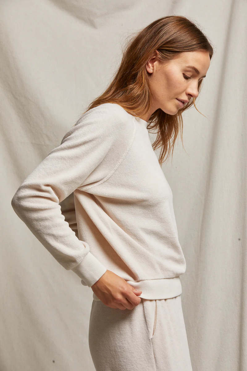 T199 - Stella - Velour Shrunken Raglan Sweatshirt