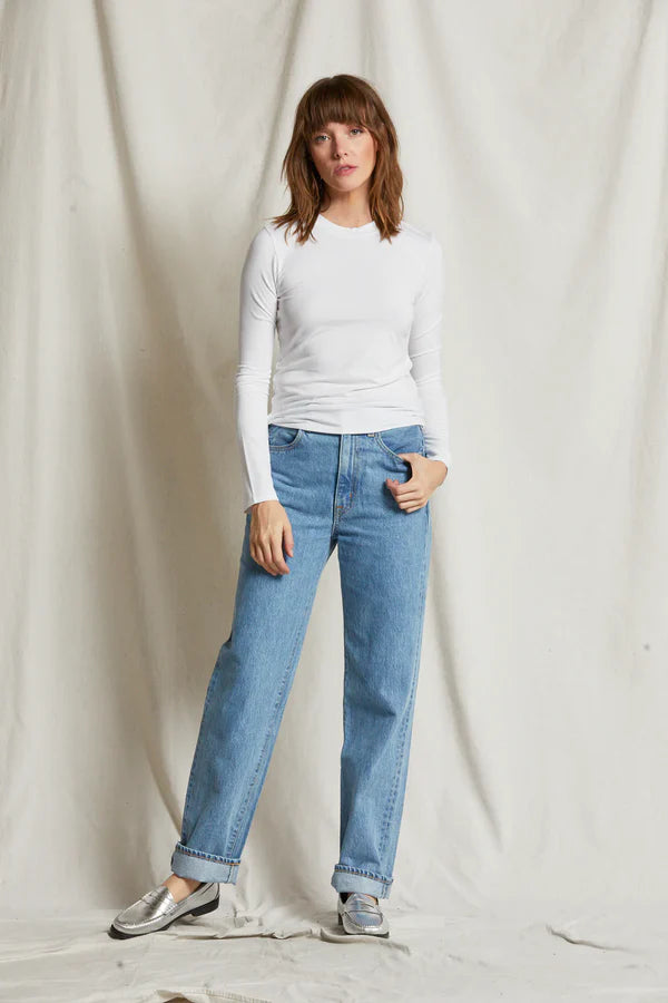 T193 - Dionne - 90's Jersey Long Sleeve Baby Tee