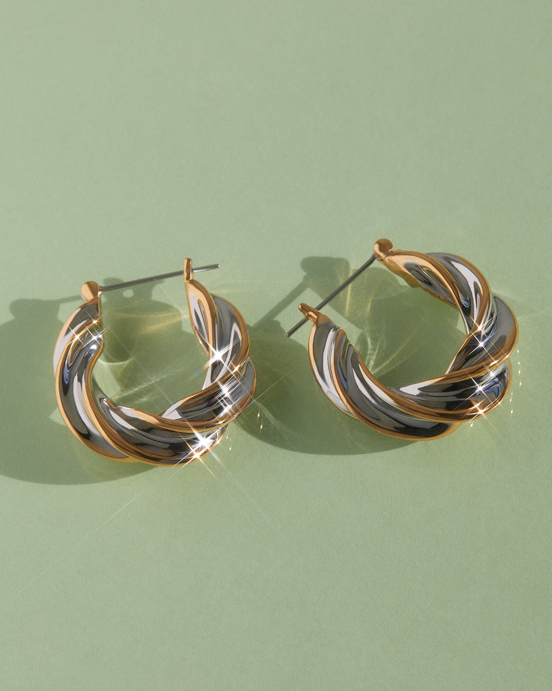 Perry Two-Tone Hoops