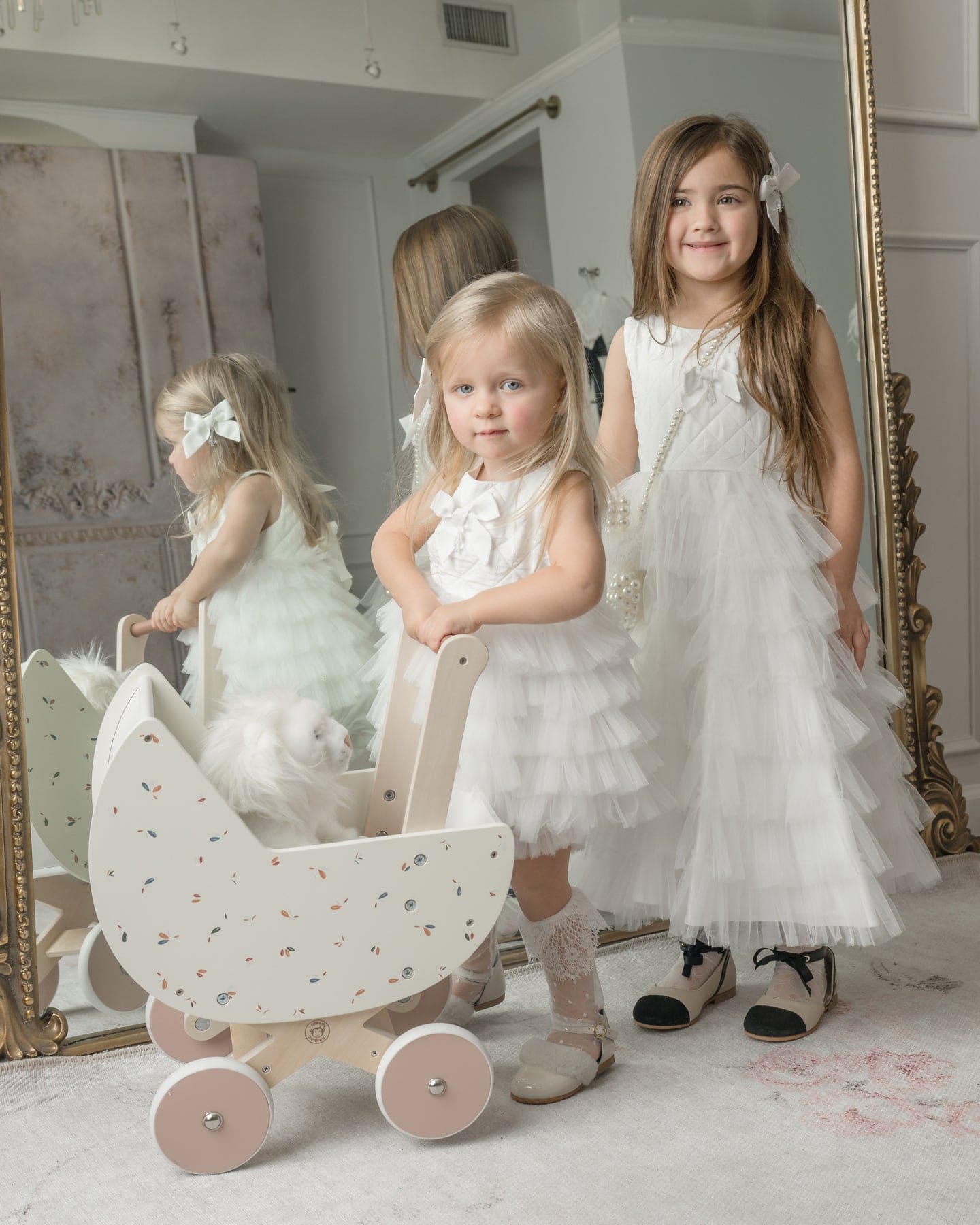 Poppy White Quilted Dress - Petite Maison Kids