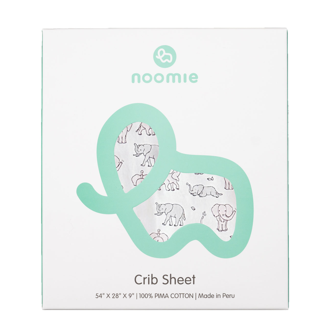 Crib Sheet Pink Elephants