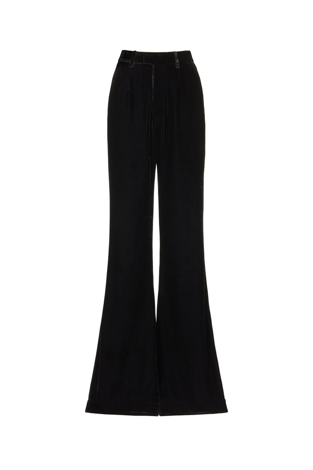 Tomas Velvet Pant - Black