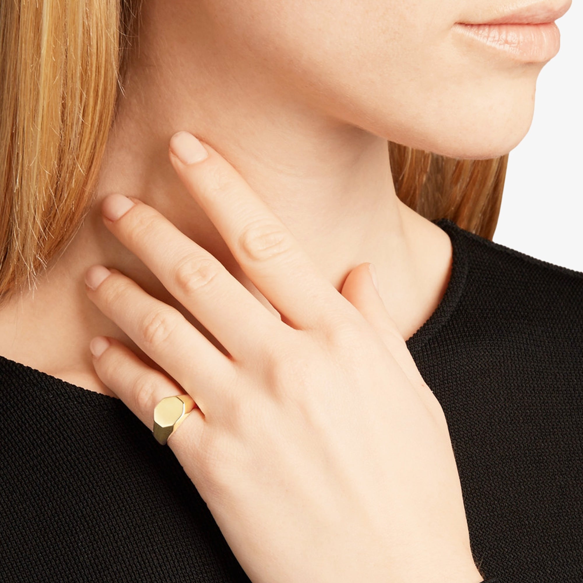 Octagon Signet Ring