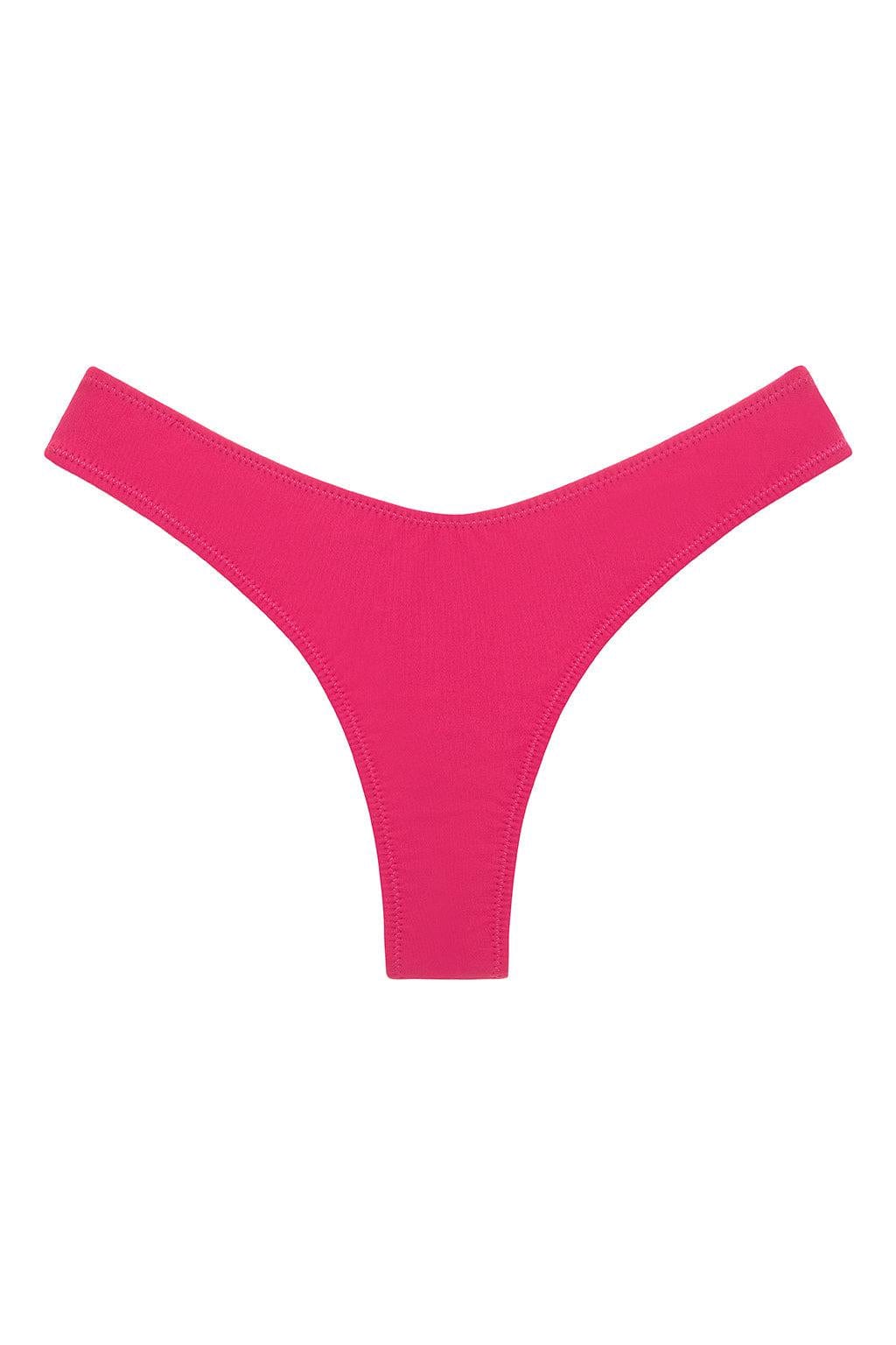 Raspberry Added Coverage Lulu (Zig-Zag Stitch) Bikini Bottom