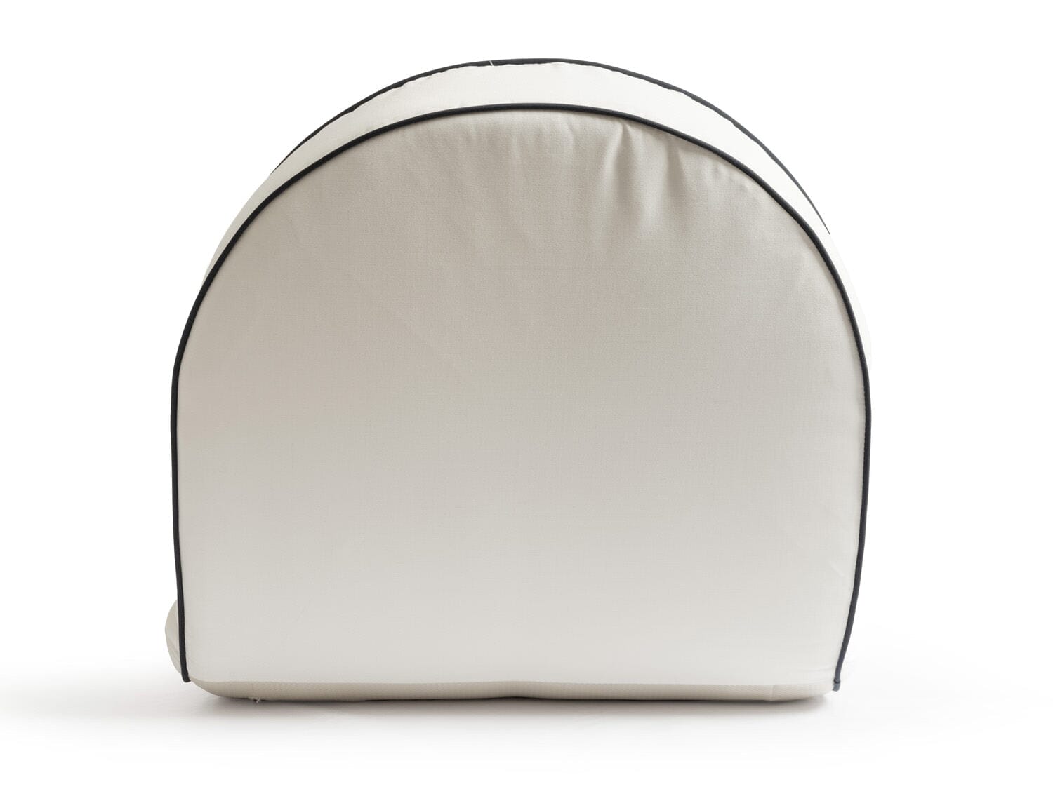 studio image of white reclining pillow lounger