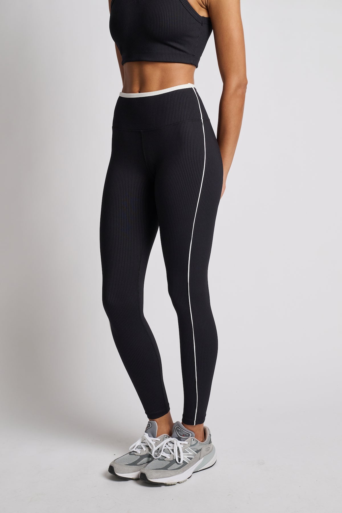 Ribbed Two Tone Track Legging | Year of Ours