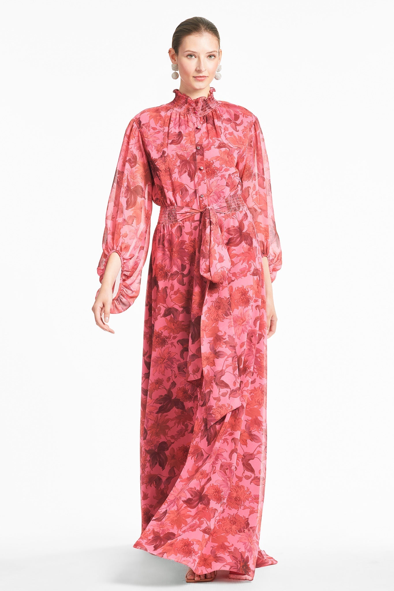 Ronit Gown - Sunset Pink Dalia Multi - Final Sale