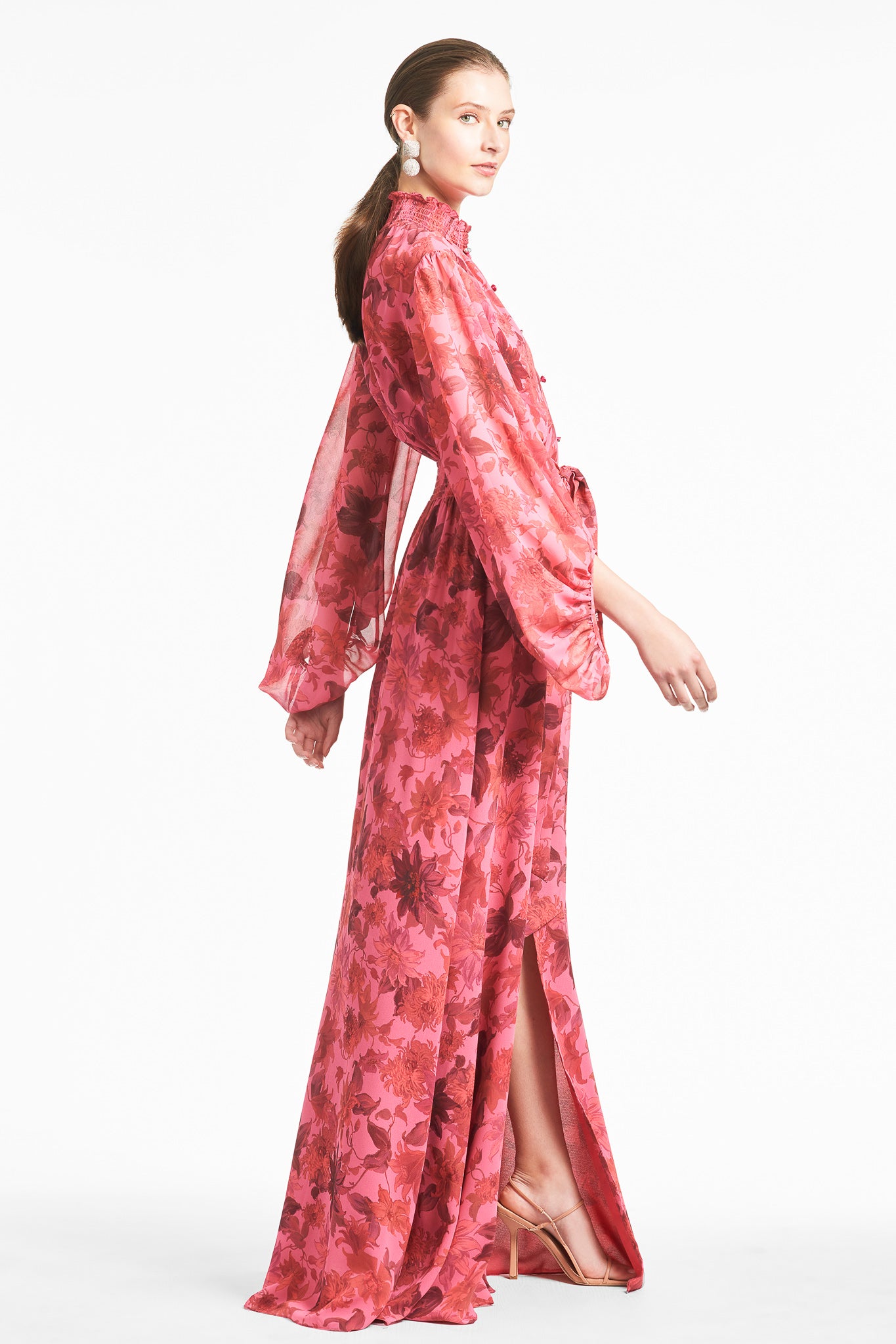 Ronit Gown - Sunset Pink Dalia Multi - Final Sale