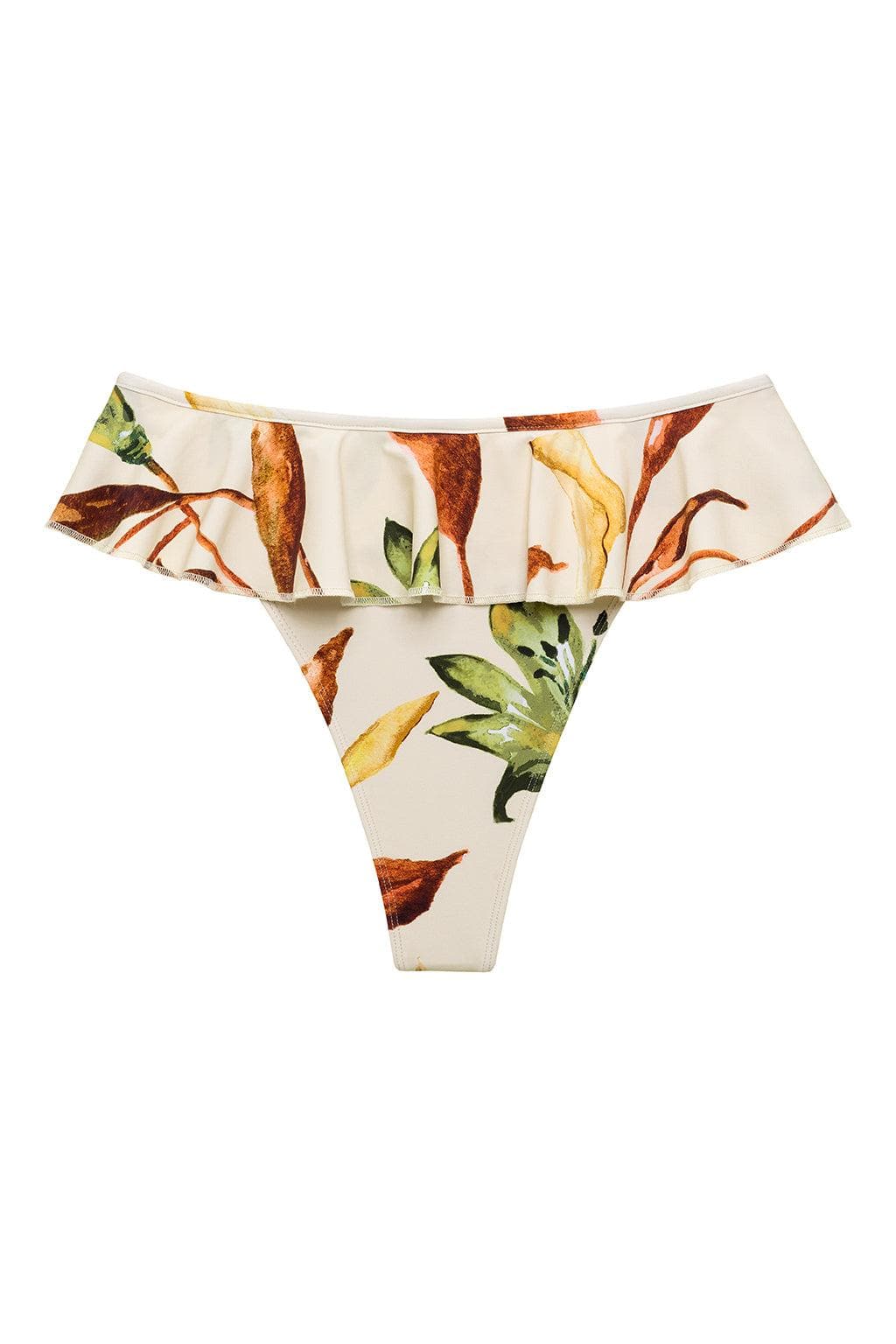 Rooted Floral Tamarindo Ruffle Bikini Bottom
