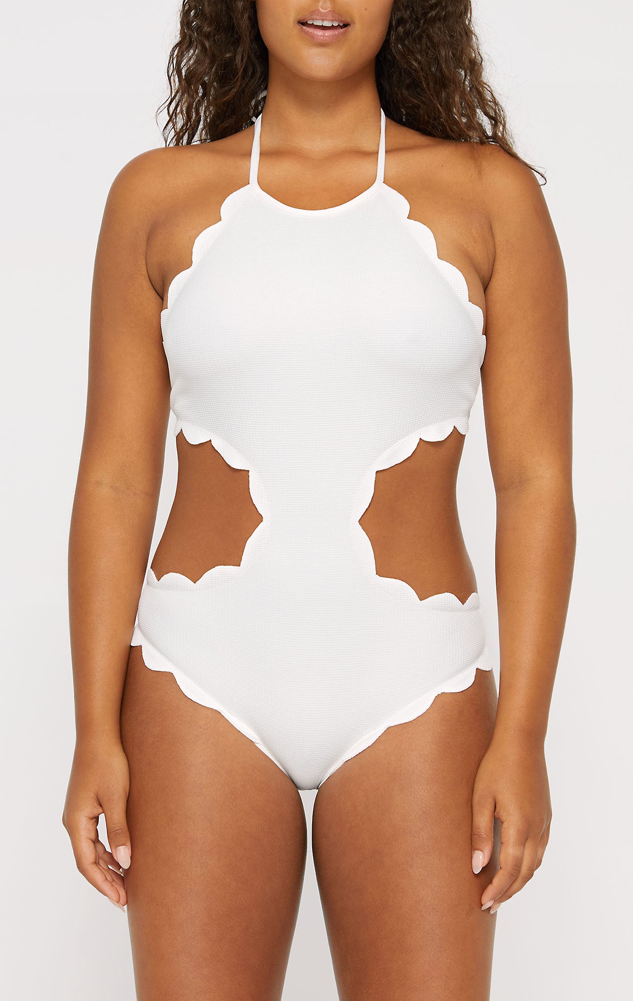 MARYSIA Mott Cutout Maillot in Coconut