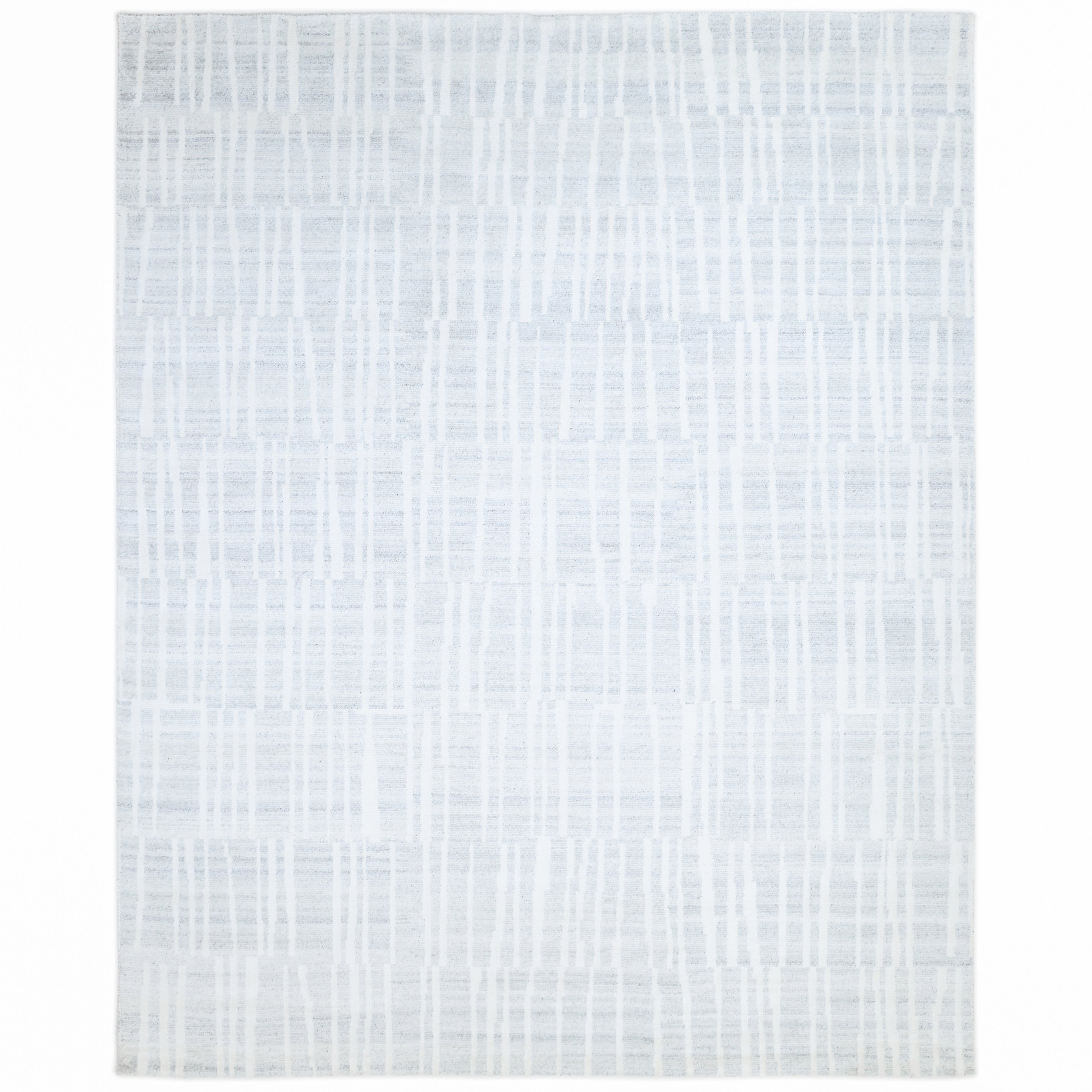 Quimby Handmade Contemporary Geometric Mist Area Rug