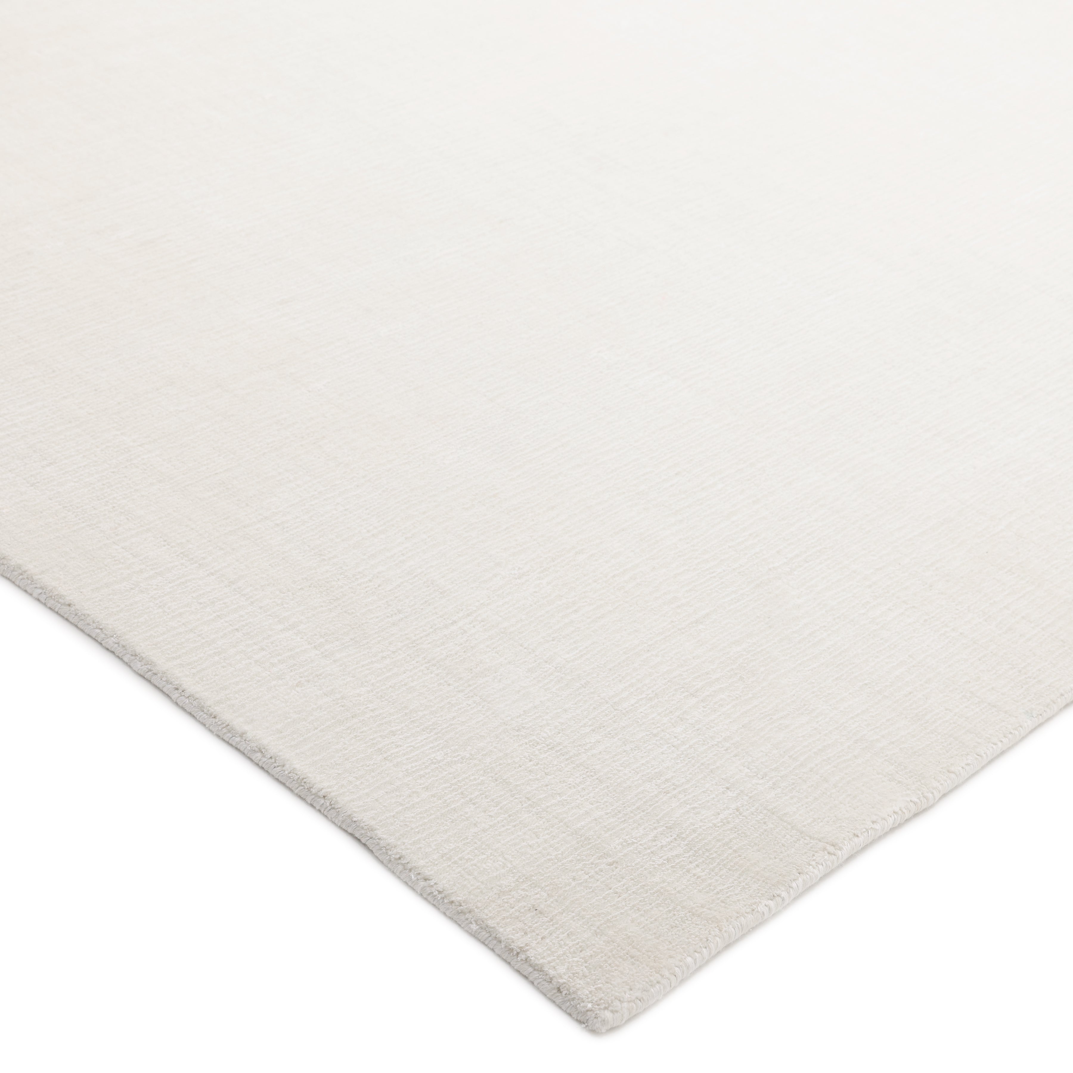 Lodhi Handmade Contemporary Solid Ivory Runner