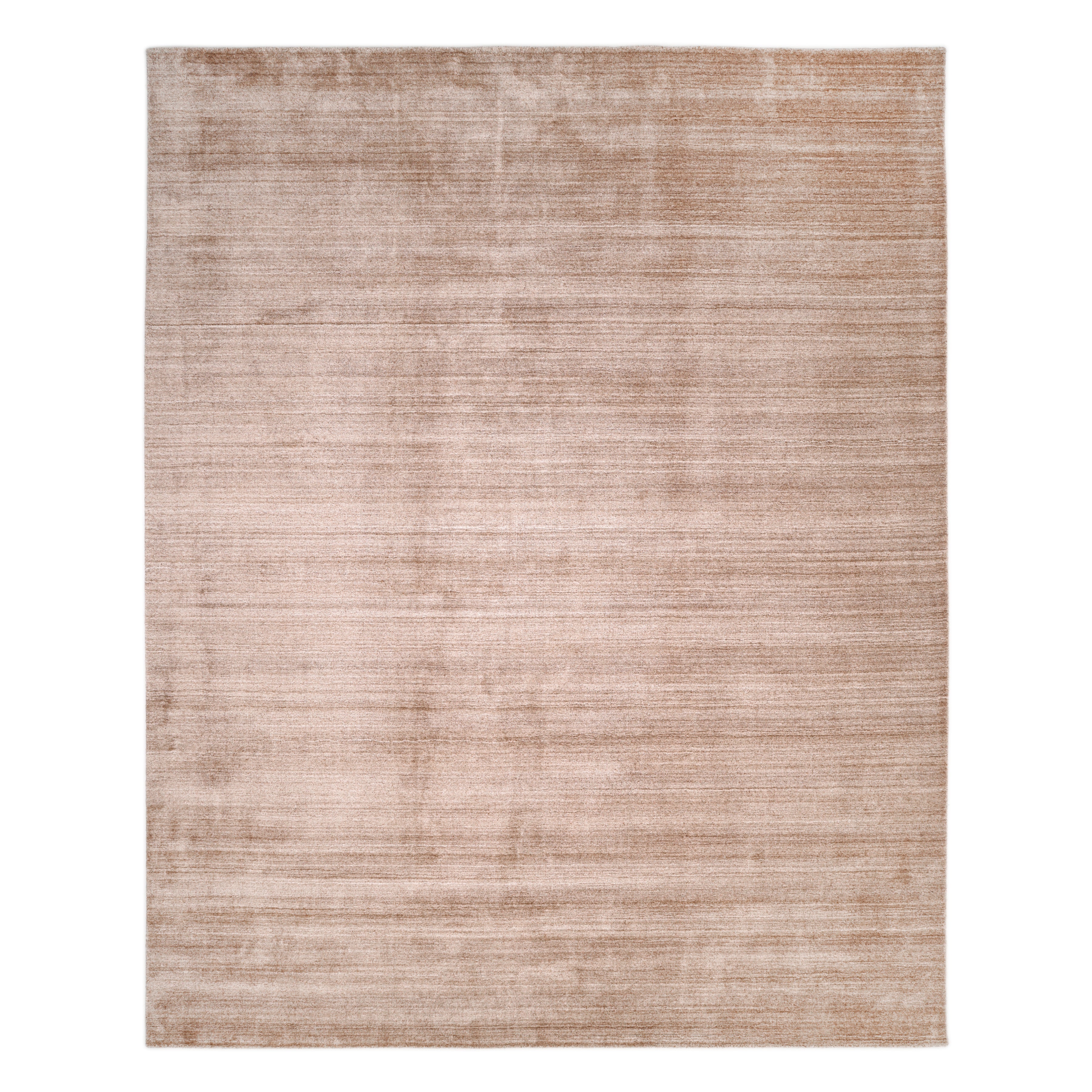 Harbor Handmade Contemporary Solid Beige Area Rug