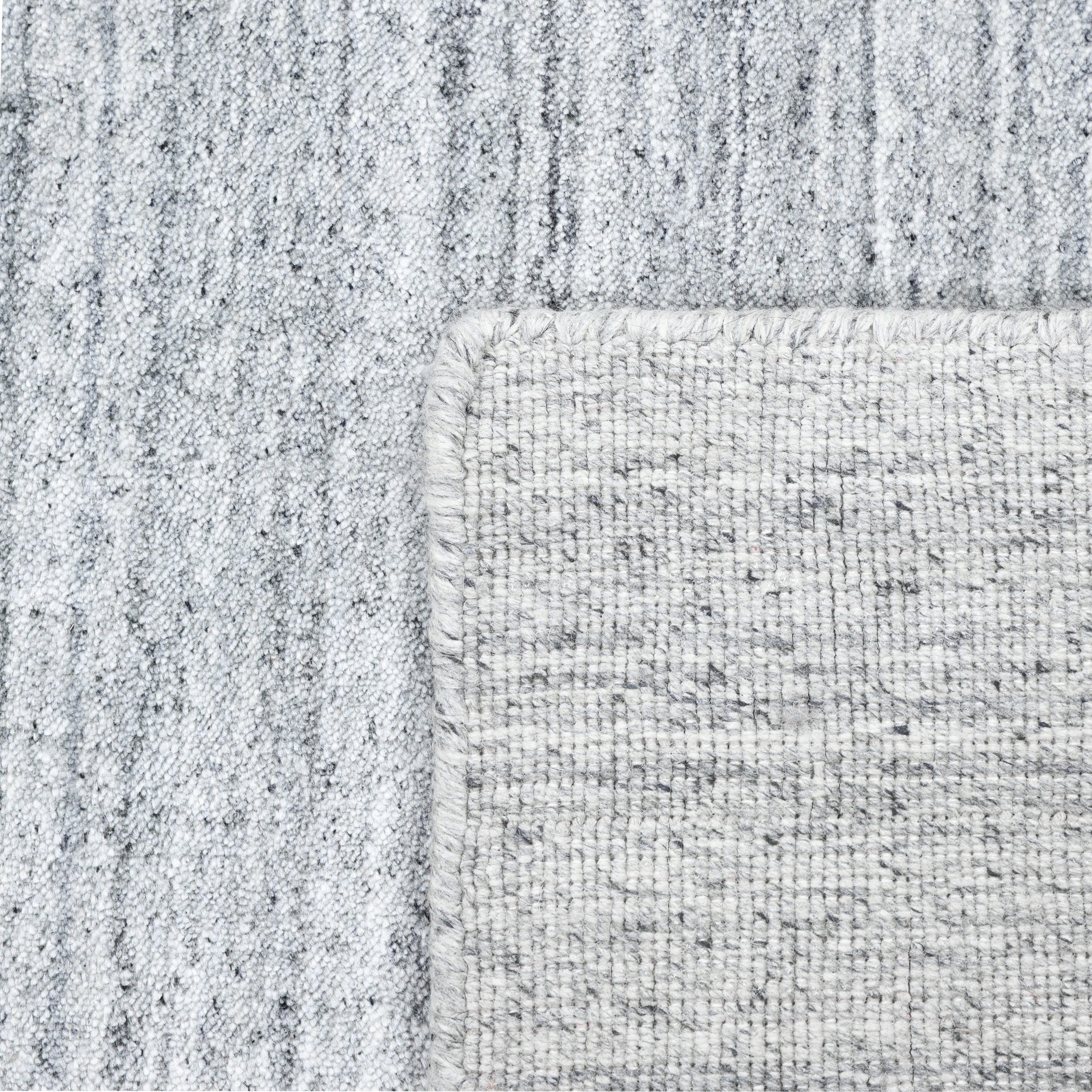 Harbor Handmade Contemporary Solid Gray Area Rug