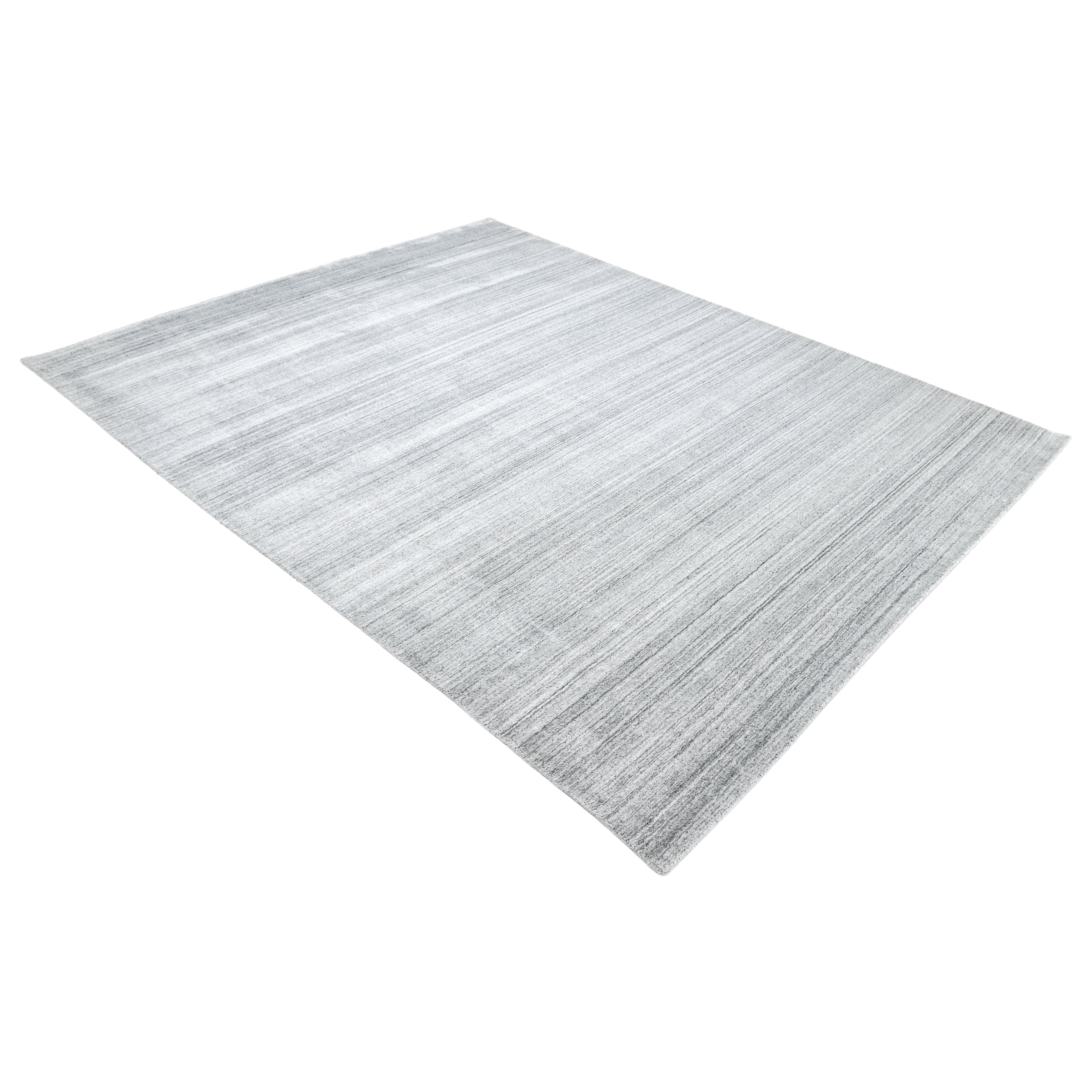 Harbor Handmade Contemporary Solid Gray Area Rug