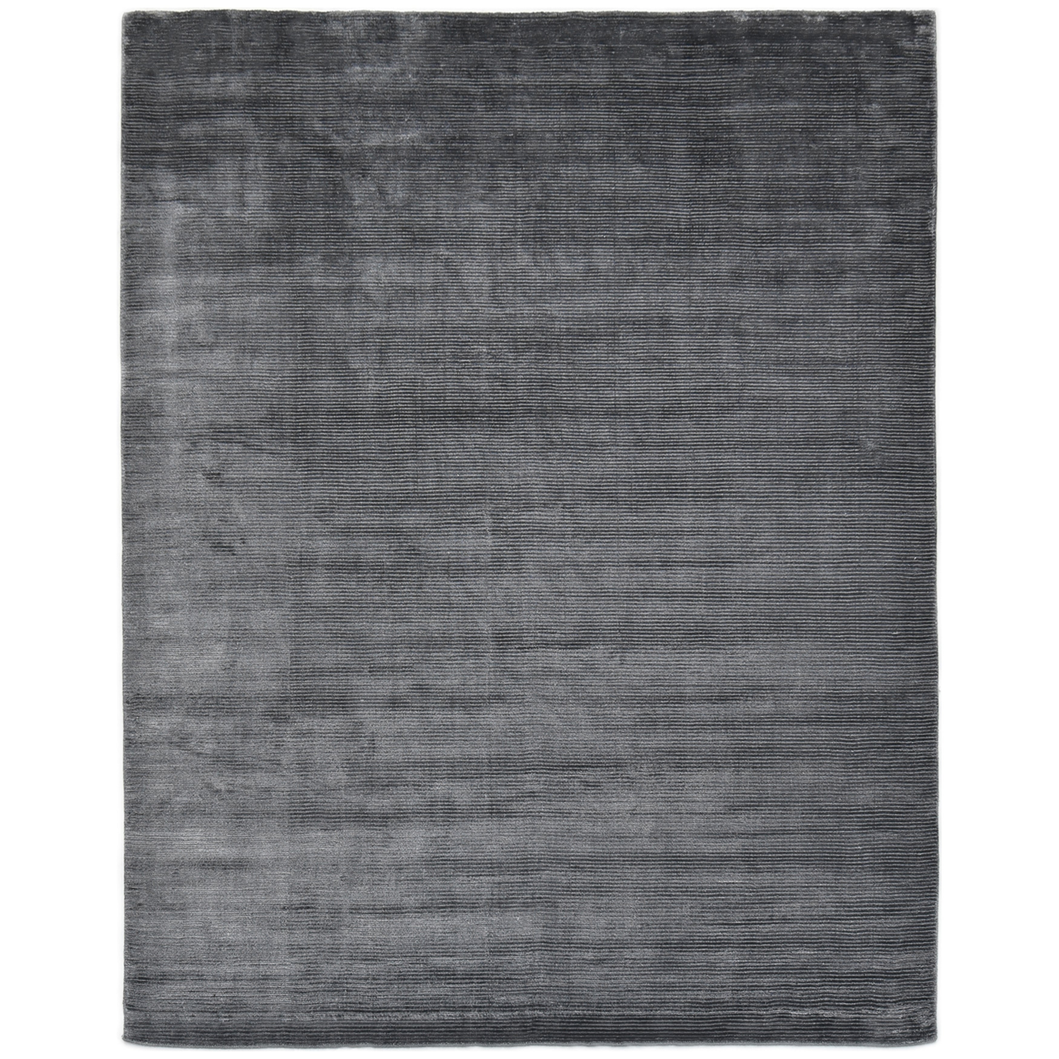 Cordi Handmade Contemporary Solid Gray Area Rug