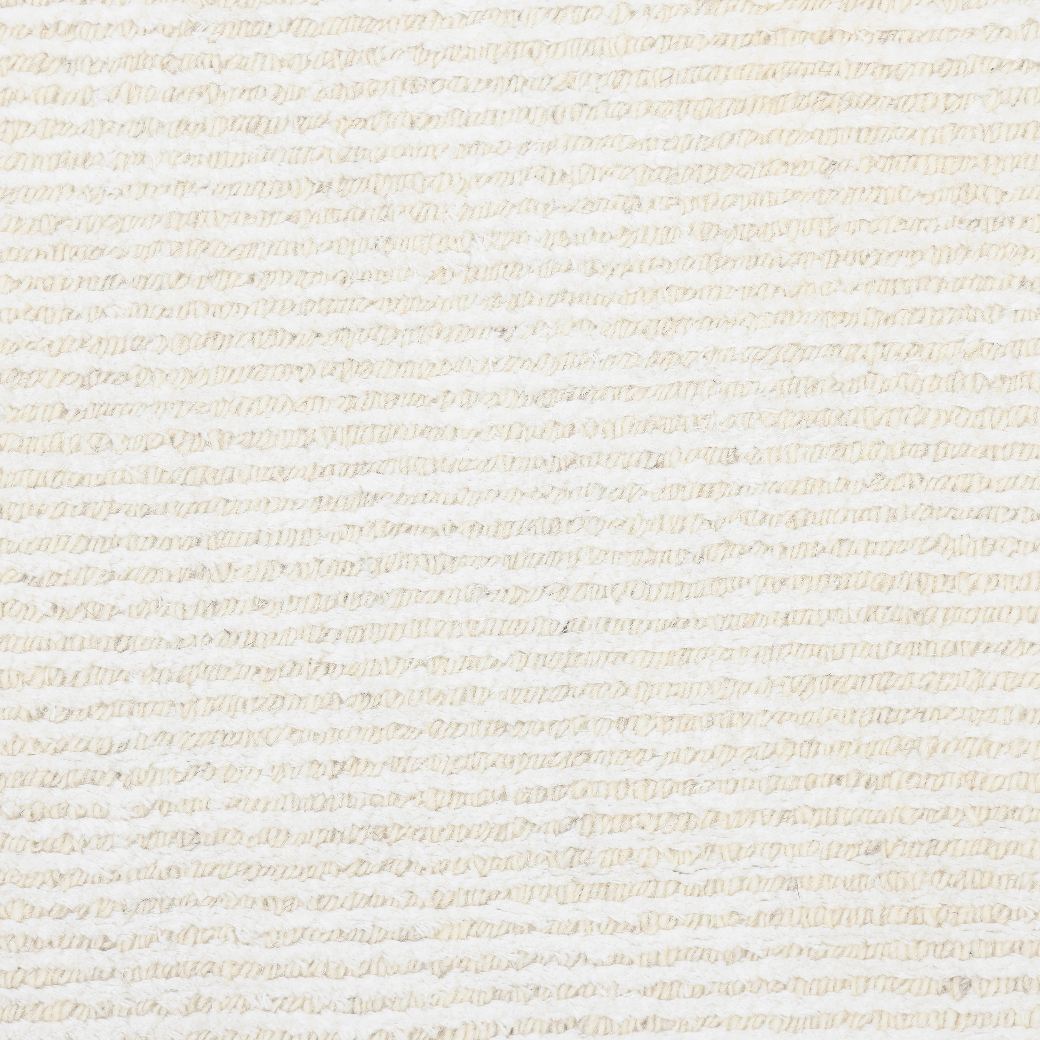 Cordi Handmade Contemporary Solid Ivory Area Rug