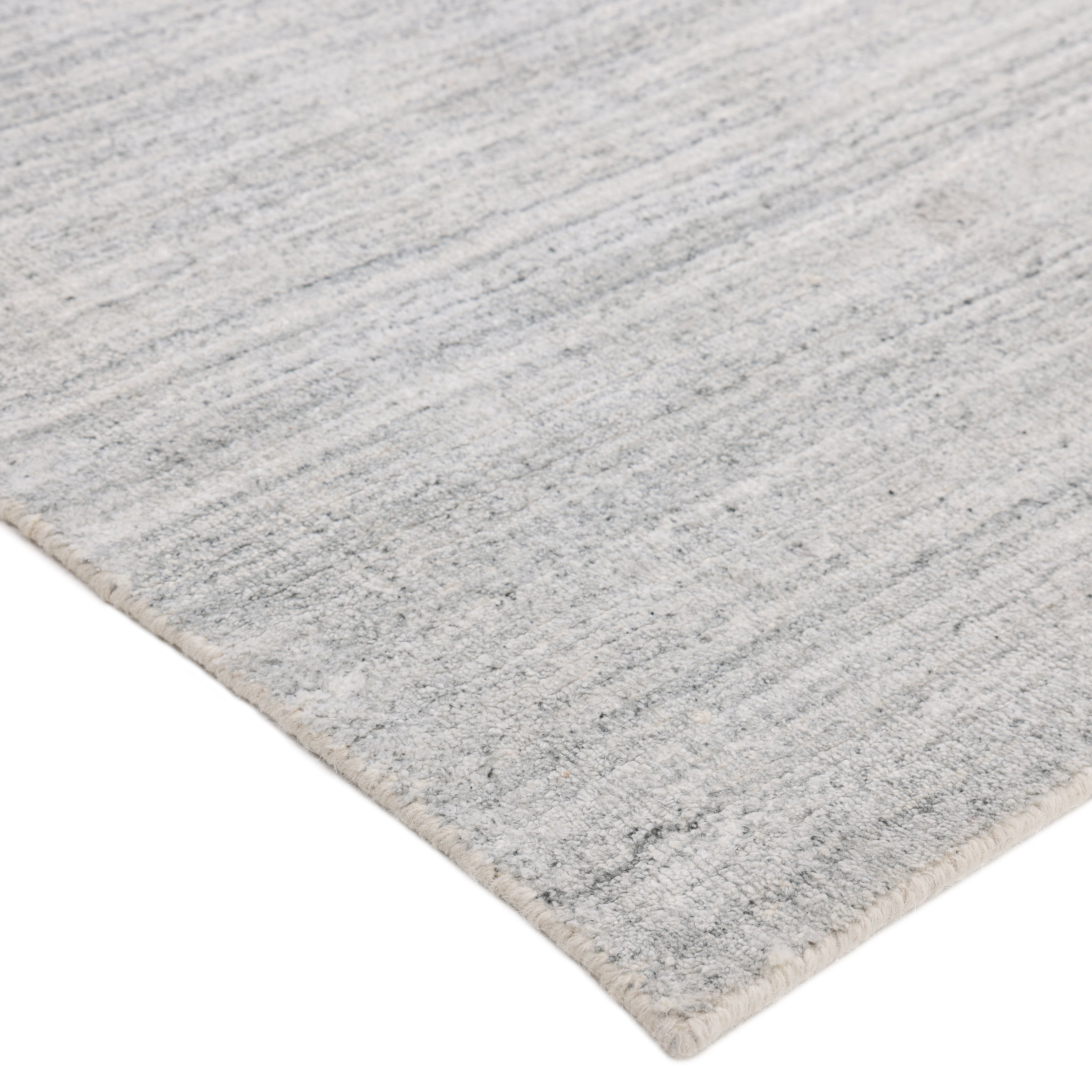 Halsey Handmade Contemporary Striped Ivory Area Rug