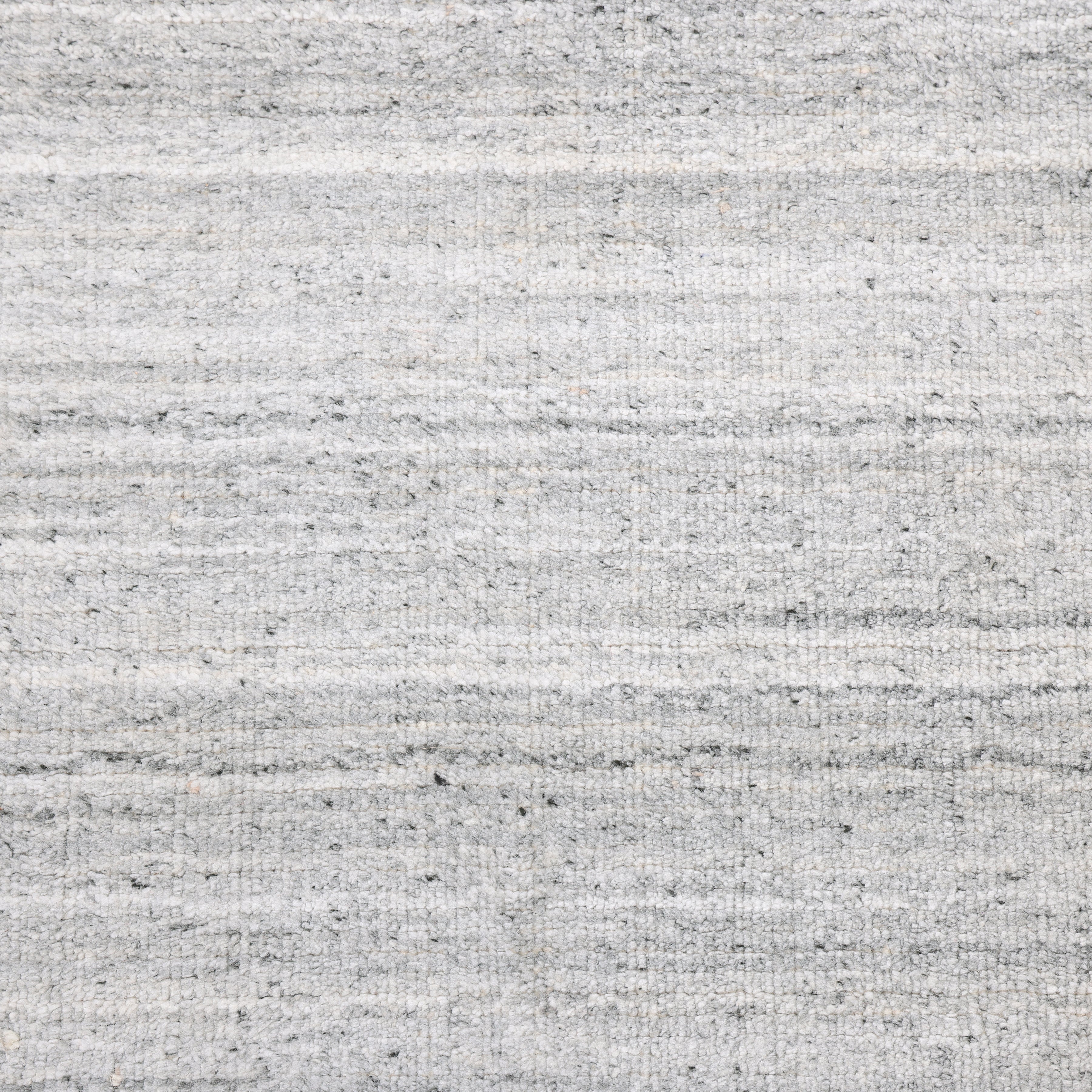 Halsey Handmade Contemporary Striped Ivory Area Rug