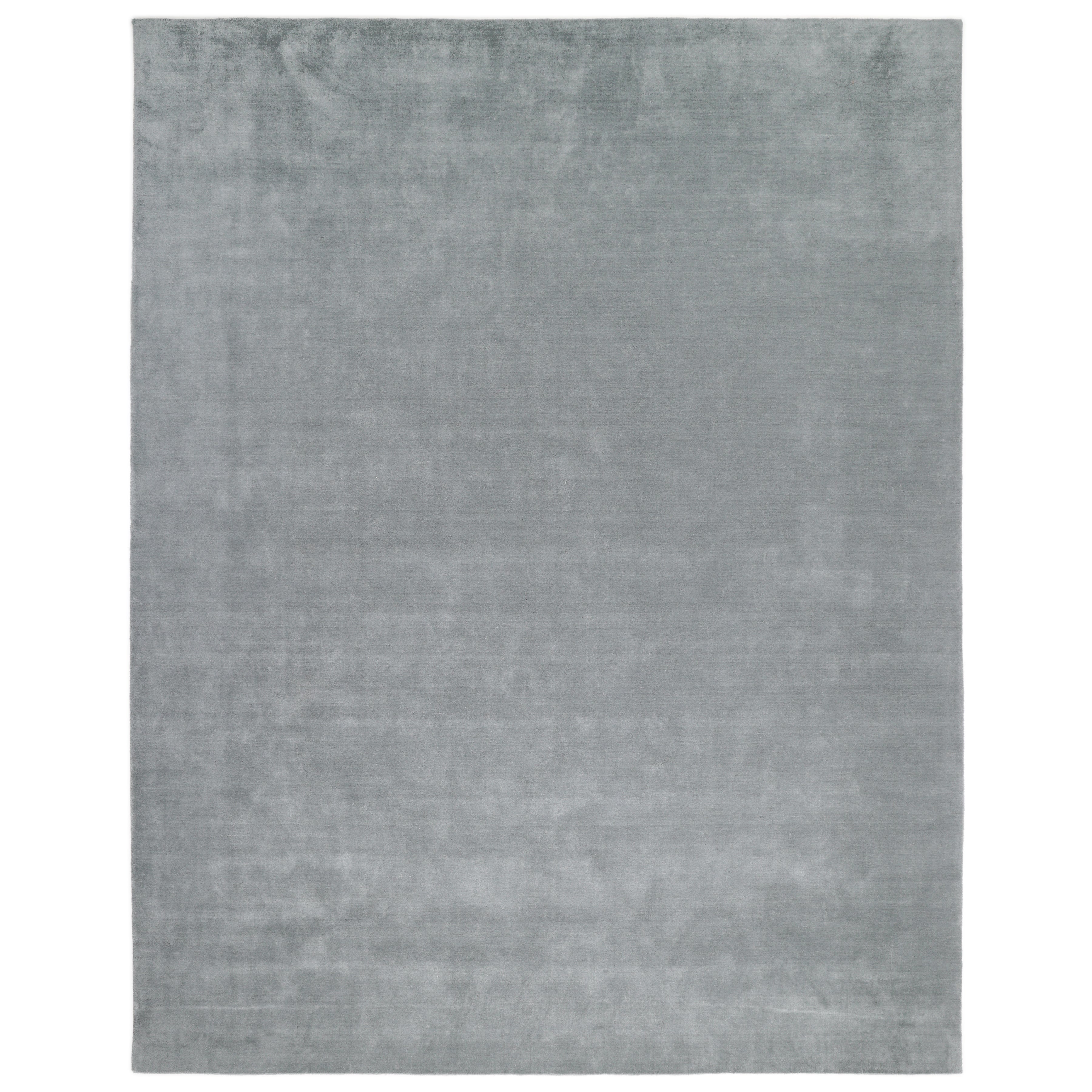 Wellington Handmade Contemporary Solid Charcoal Area Rug