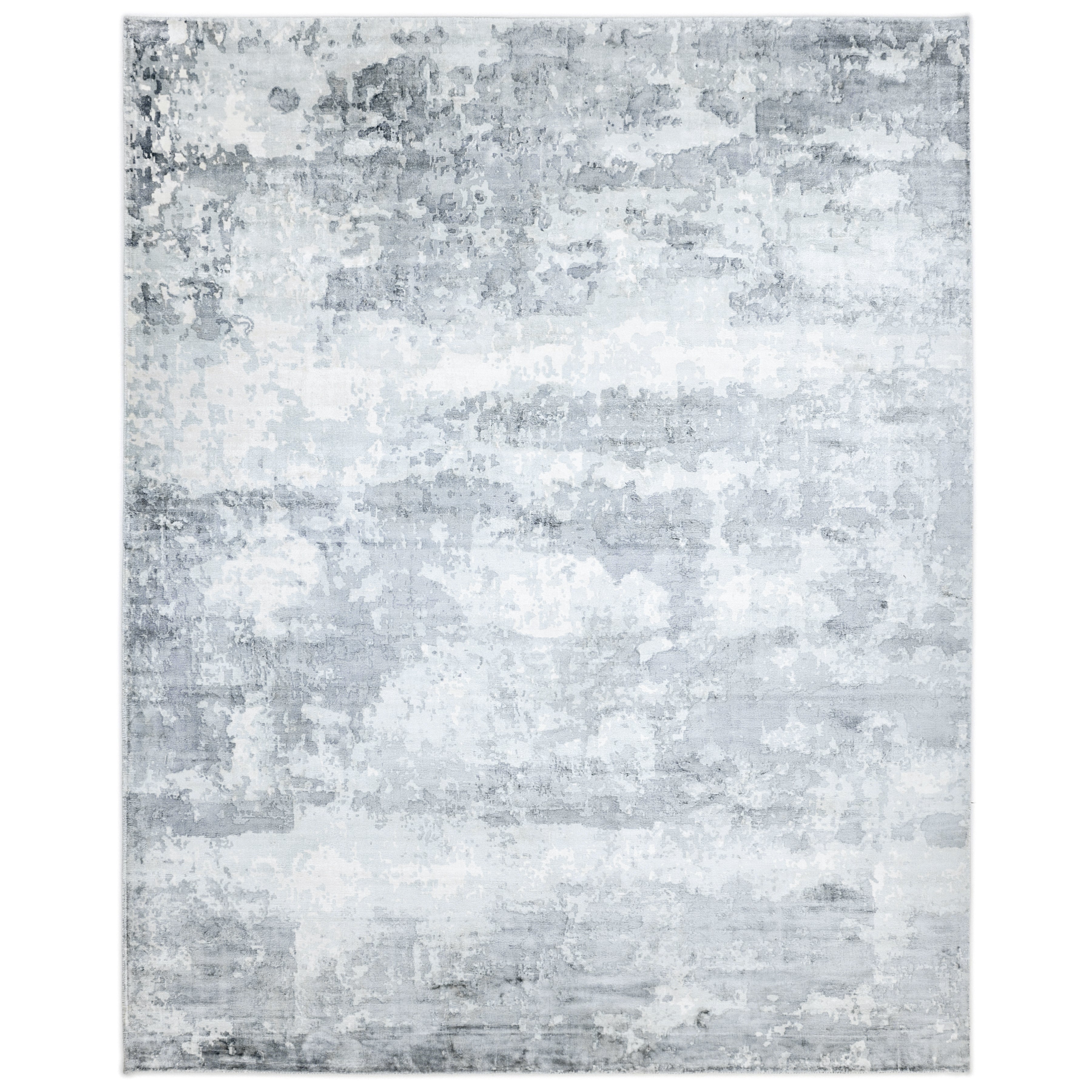 Elbrus Handmade Contemporary Abstract Ivory Area Rug