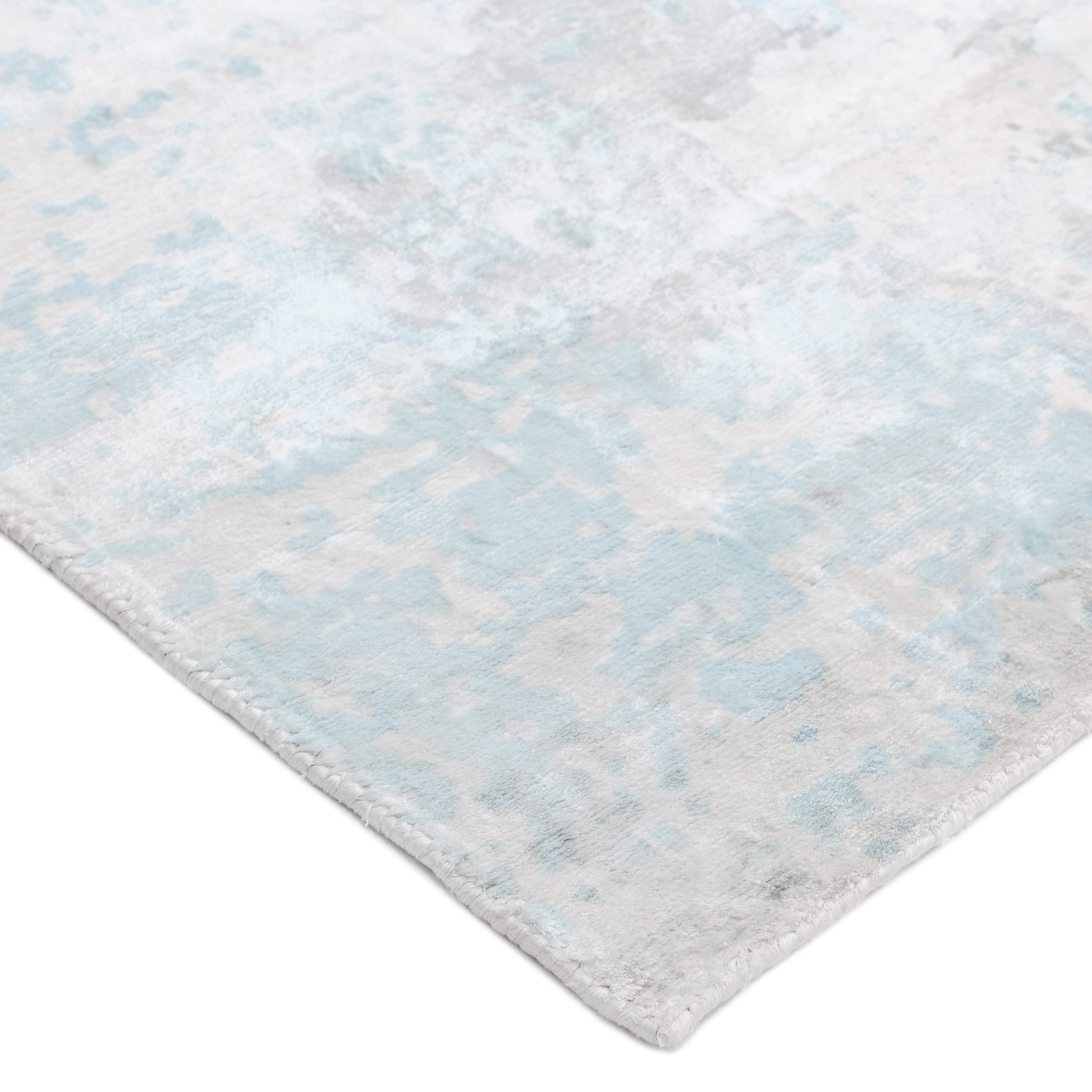 Denali Handmade Contemporary Abstract Ivory Area Rug