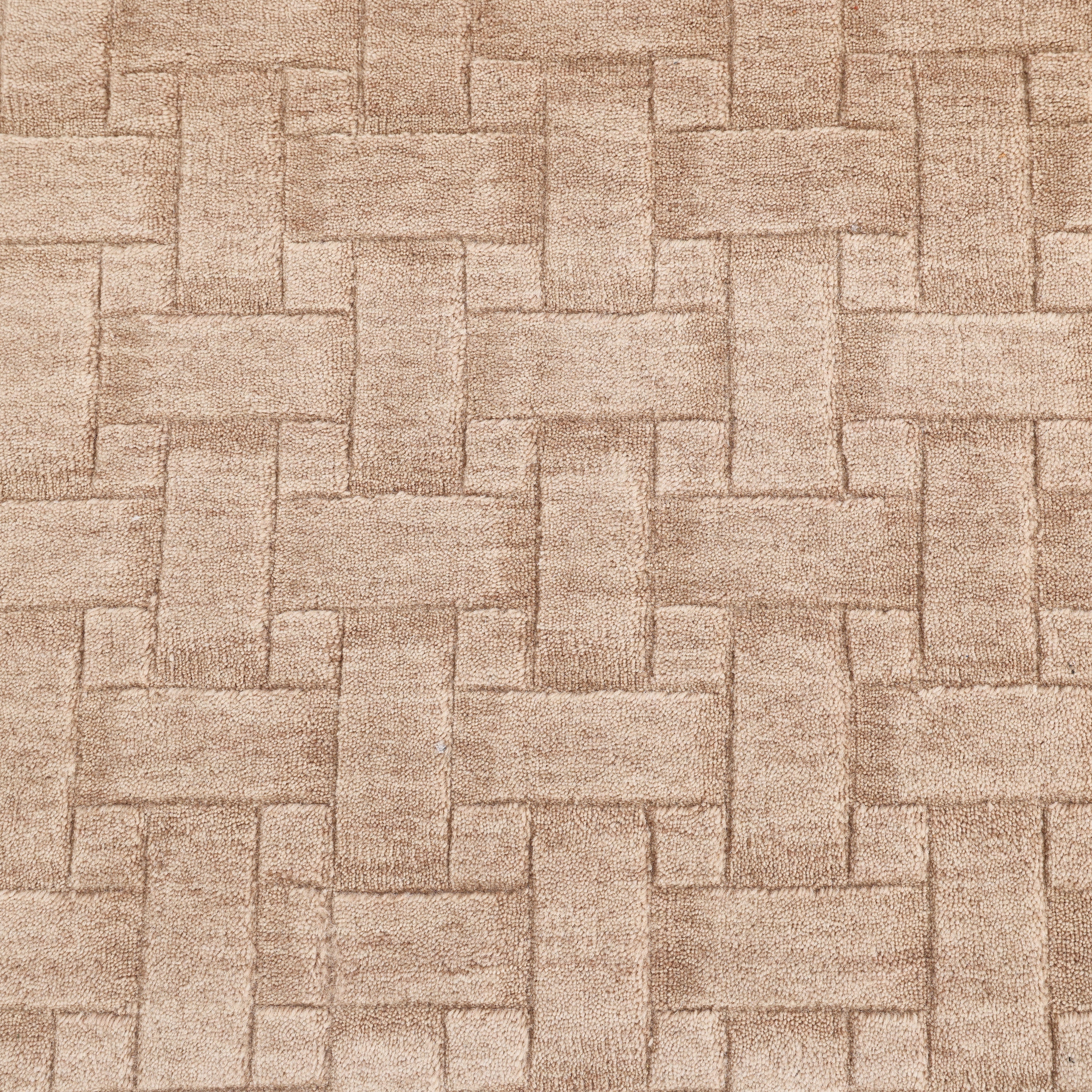 Peyton Handmade Contemporary Geometric Beige Area Rug