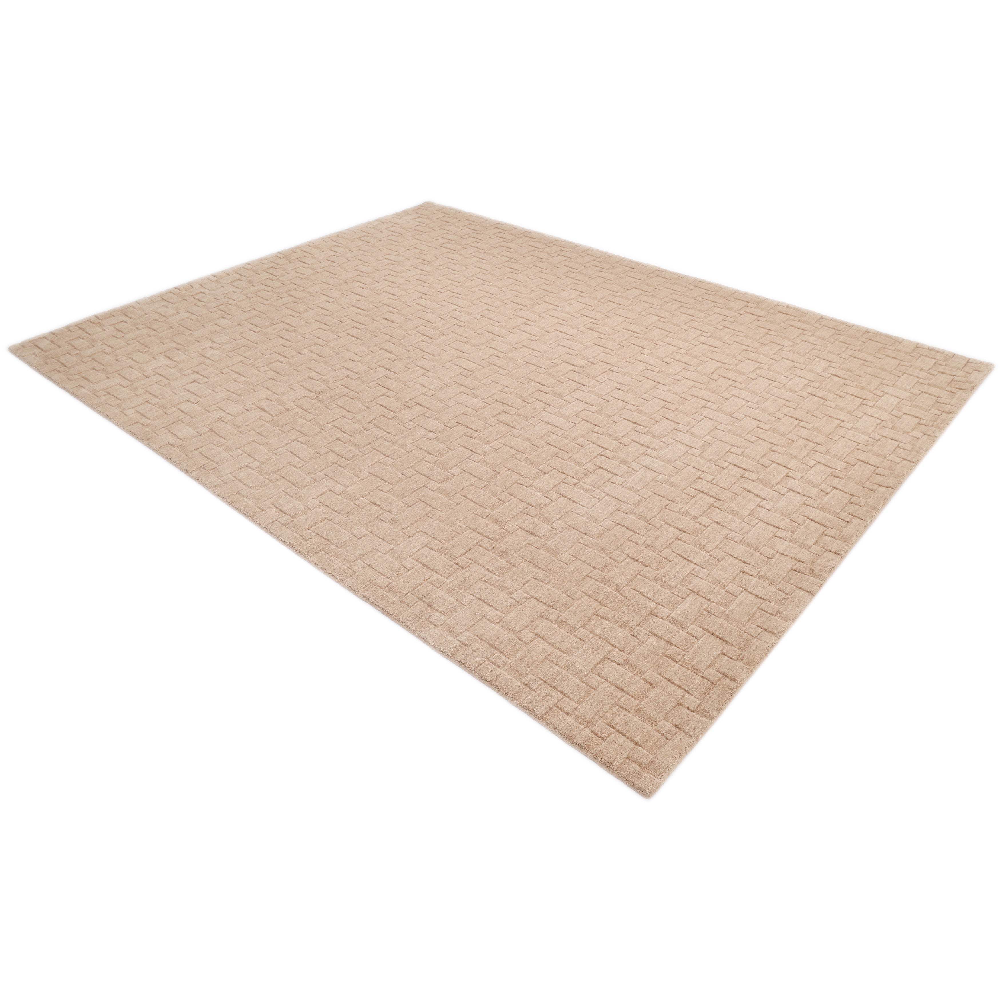 Peyton Handmade Contemporary Geometric Beige Area Rug