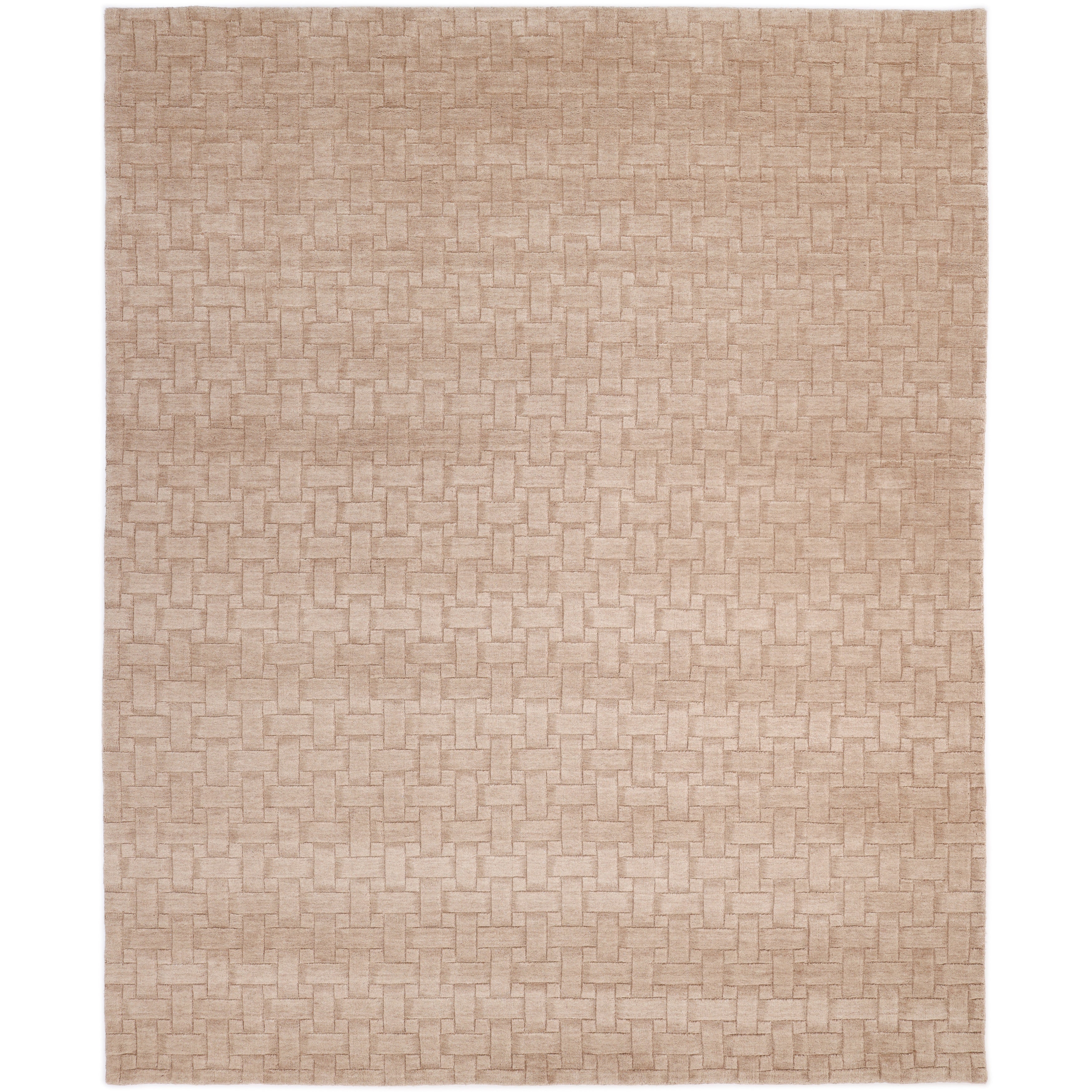 Peyton Handmade Contemporary Geometric Beige Area Rug