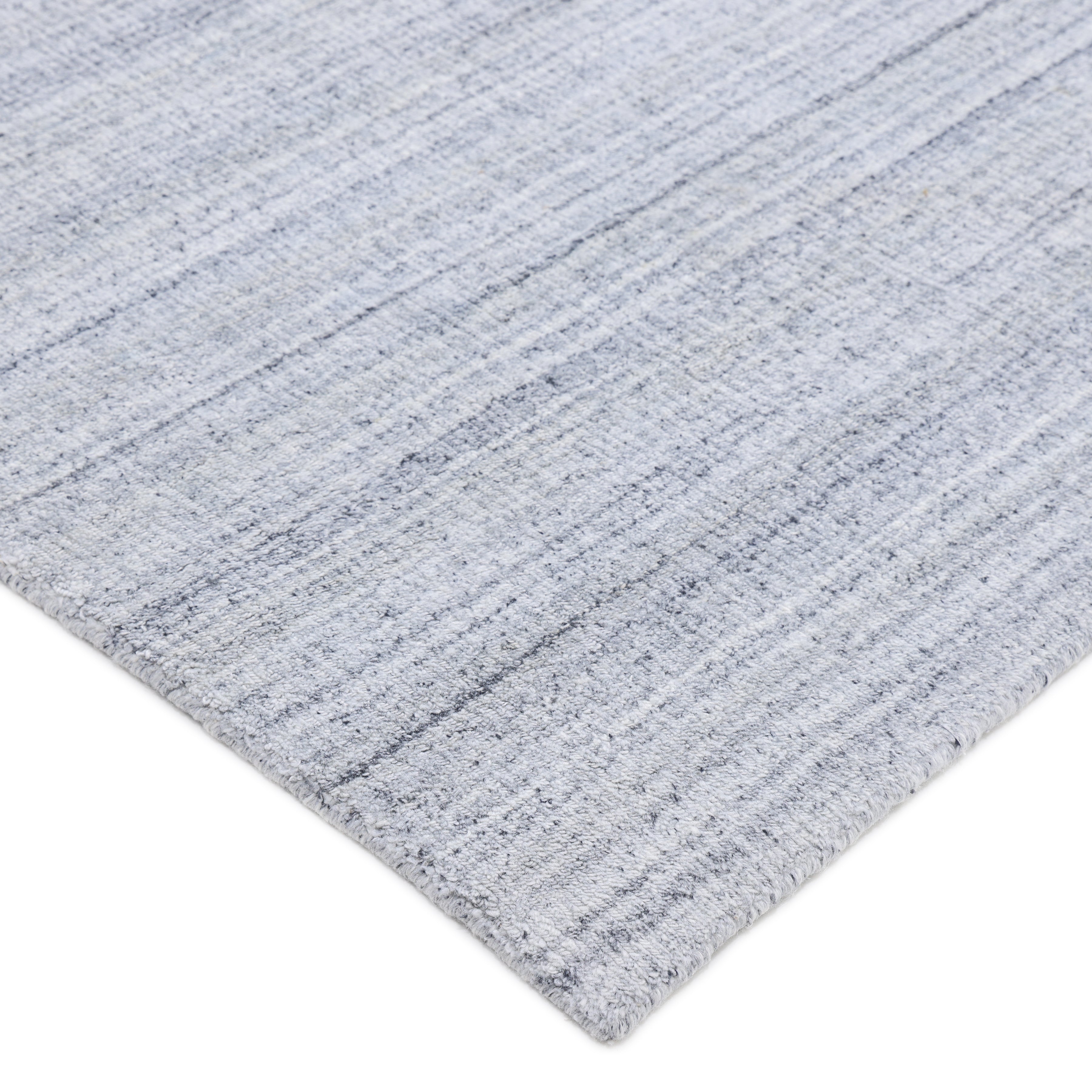 Cooper Handmade Contemporary Striped Silver Area Rug